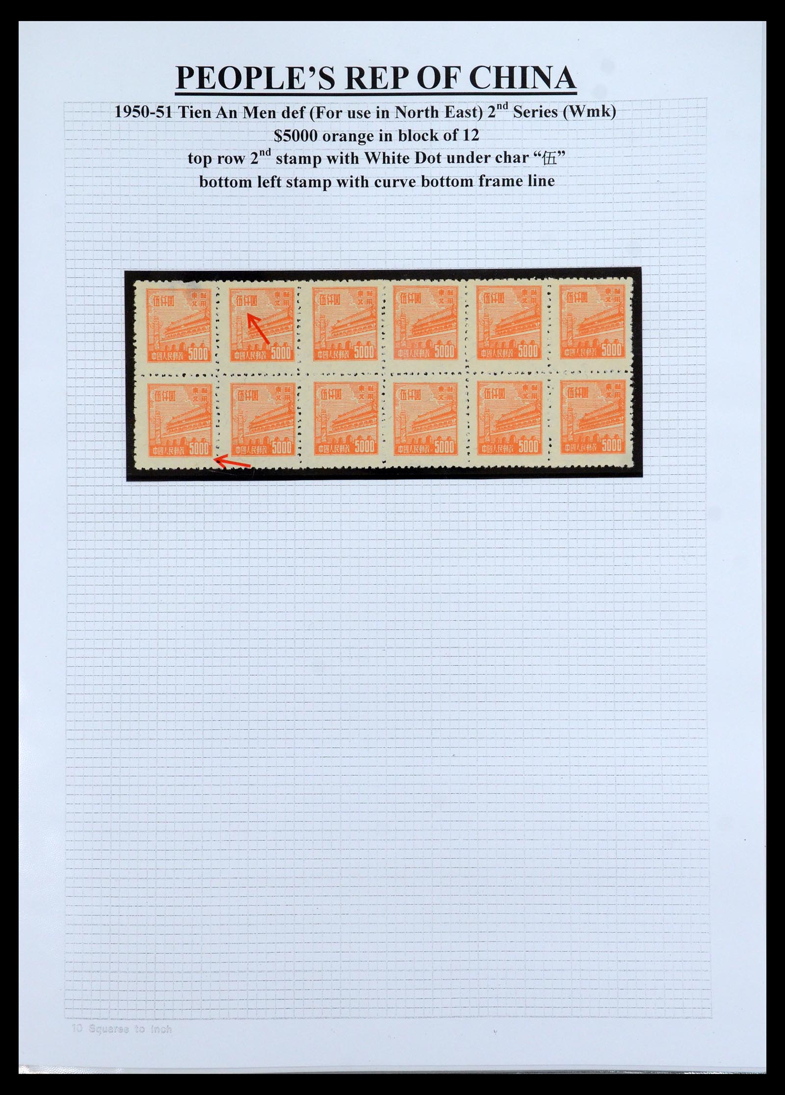 35460 105 - Postzegelverzameling 35460 Noord Oost China 1950-1951.