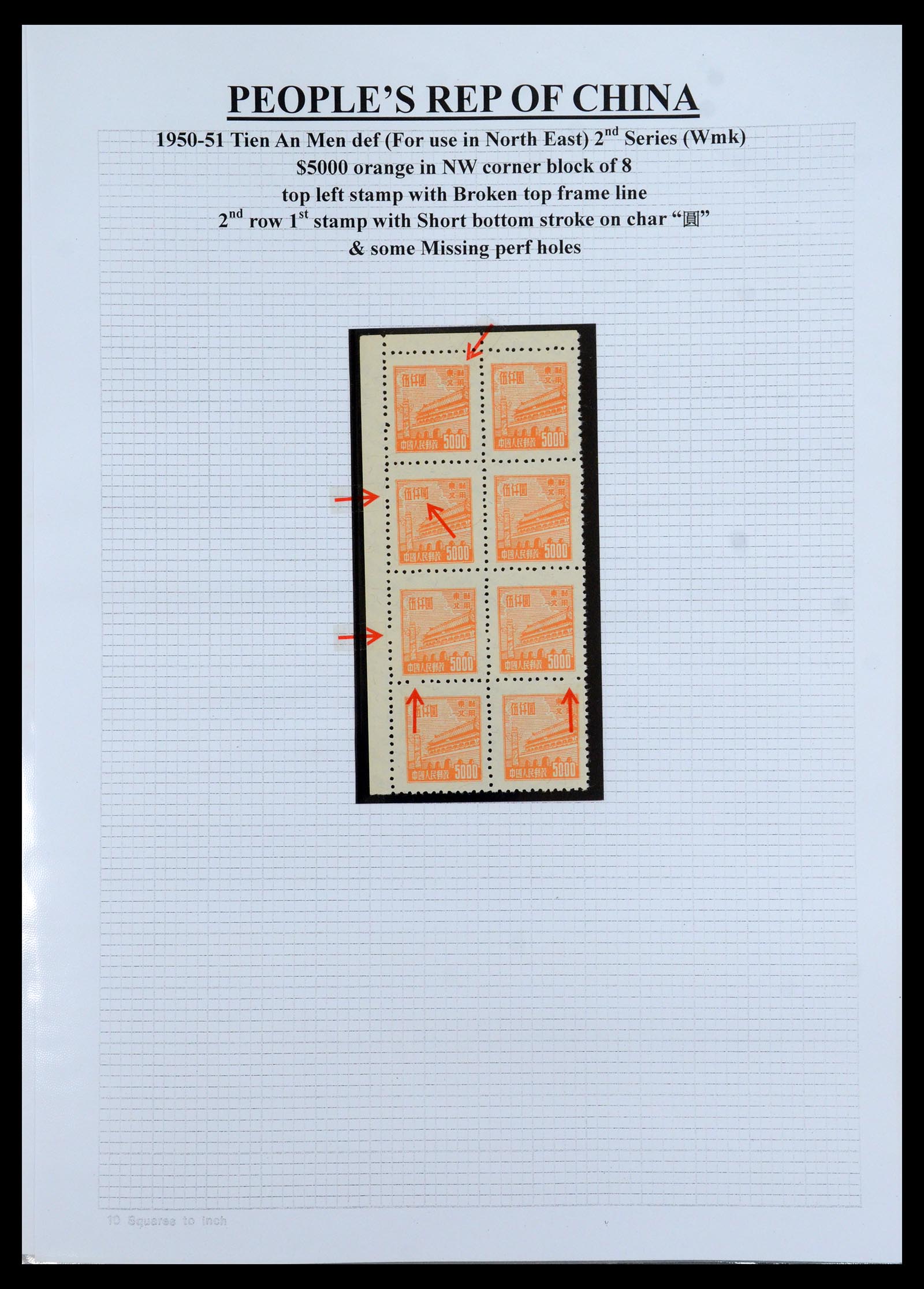 35460 106 - Stamp Collection 35460 North East China 1950-1951.