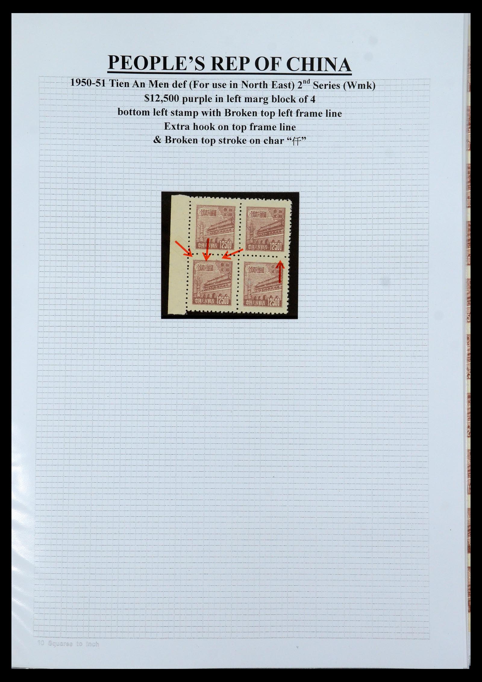 35460 123 - Stamp Collection 35460 North East China 1950-1951.
