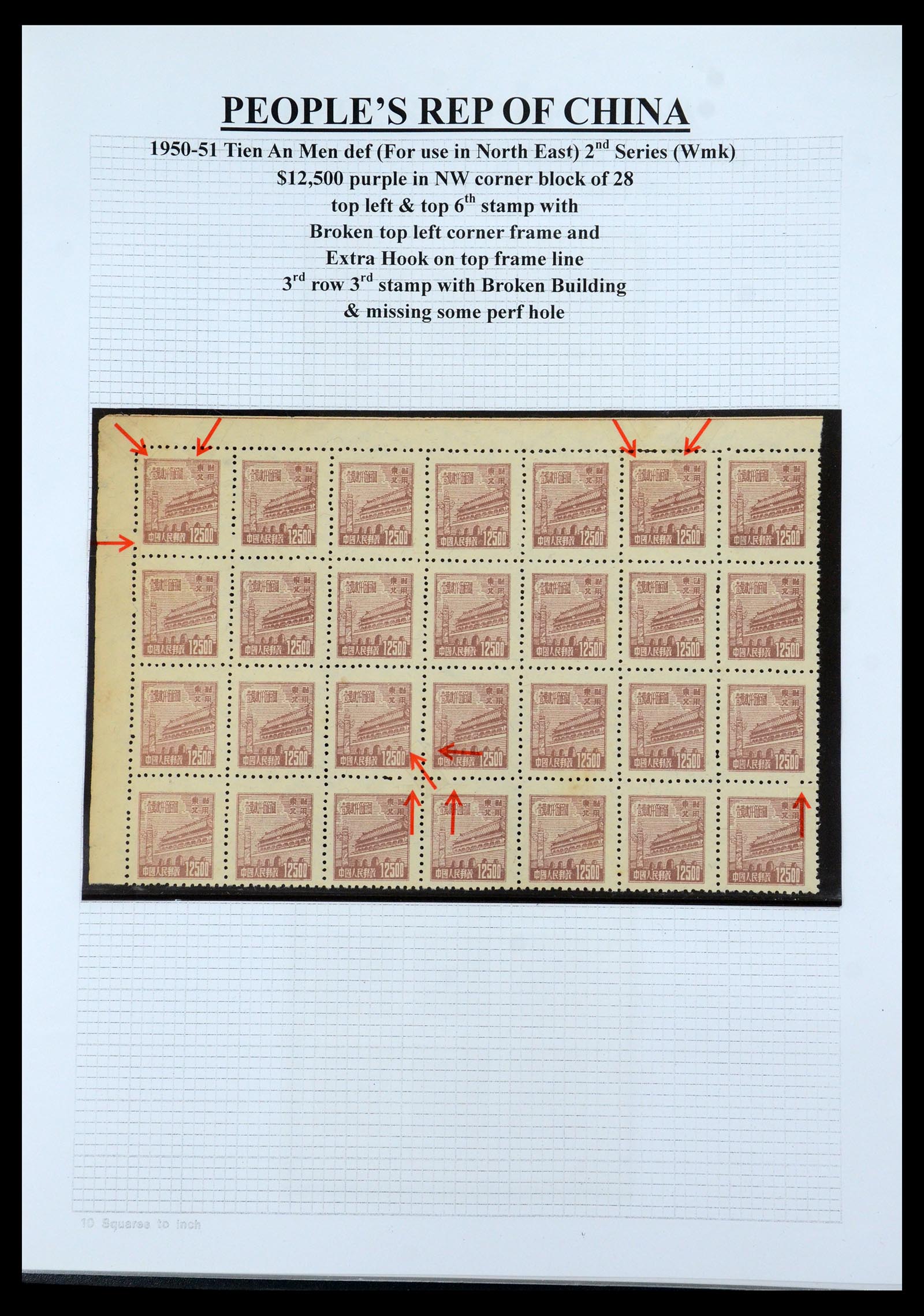 35460 128 - Stamp Collection 35460 North East China 1950-1951.