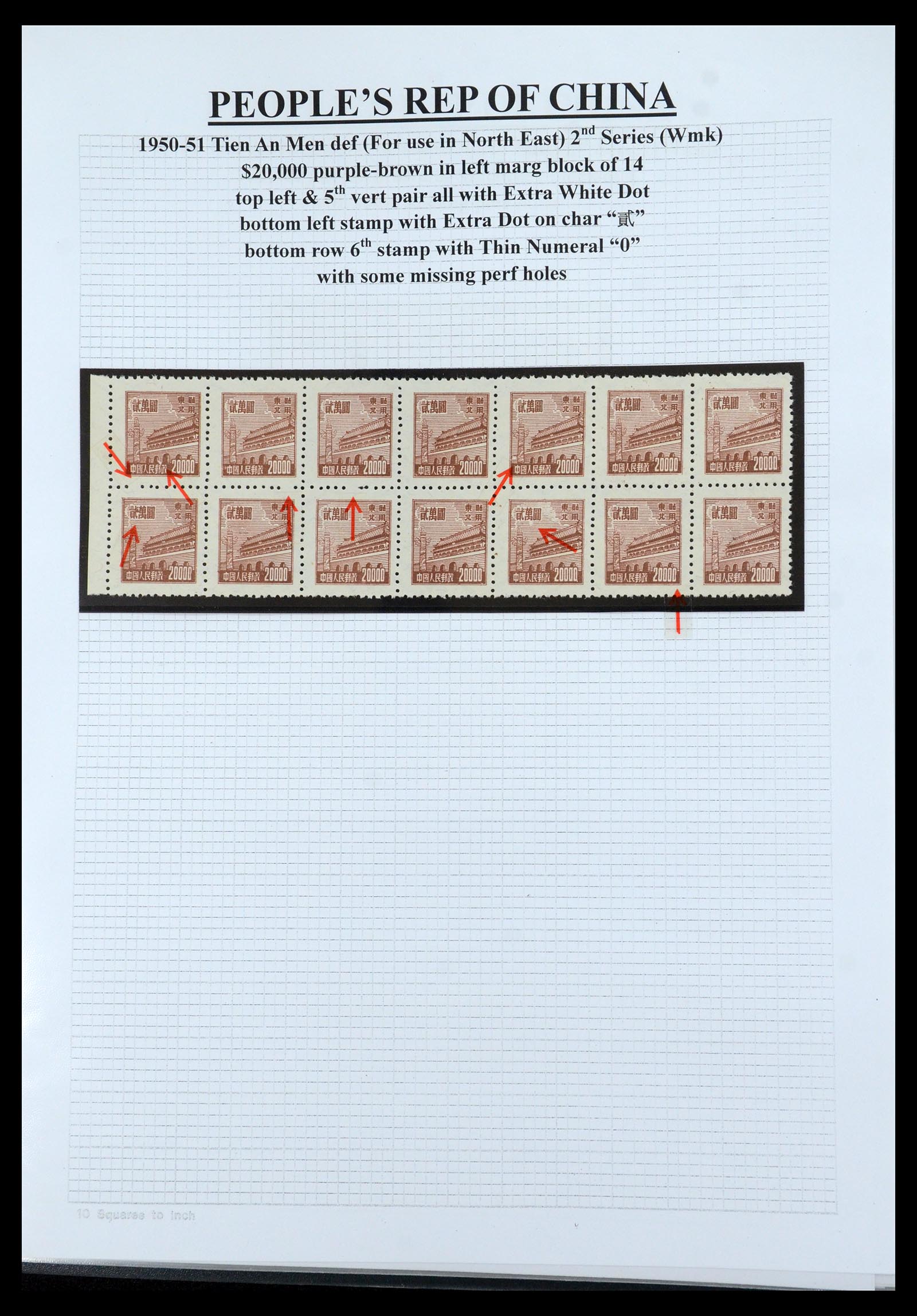 35460 131 - Postzegelverzameling 35460 Noord Oost China 1950-1951.