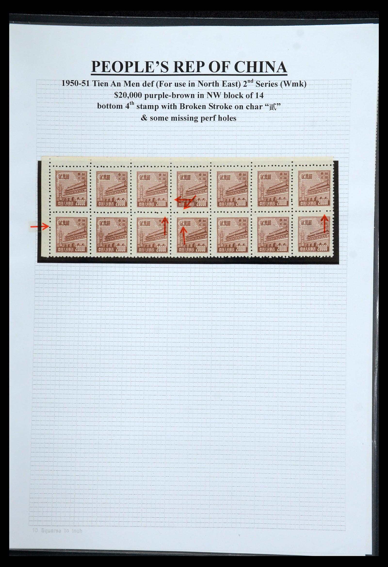 35460 137 - Postzegelverzameling 35460 Noord Oost China 1950-1951.