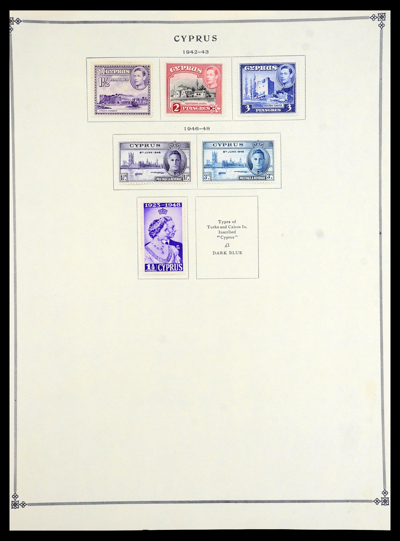 35468 004 - Postzegelverzameling 35468 Cyprus 1880-1990.
