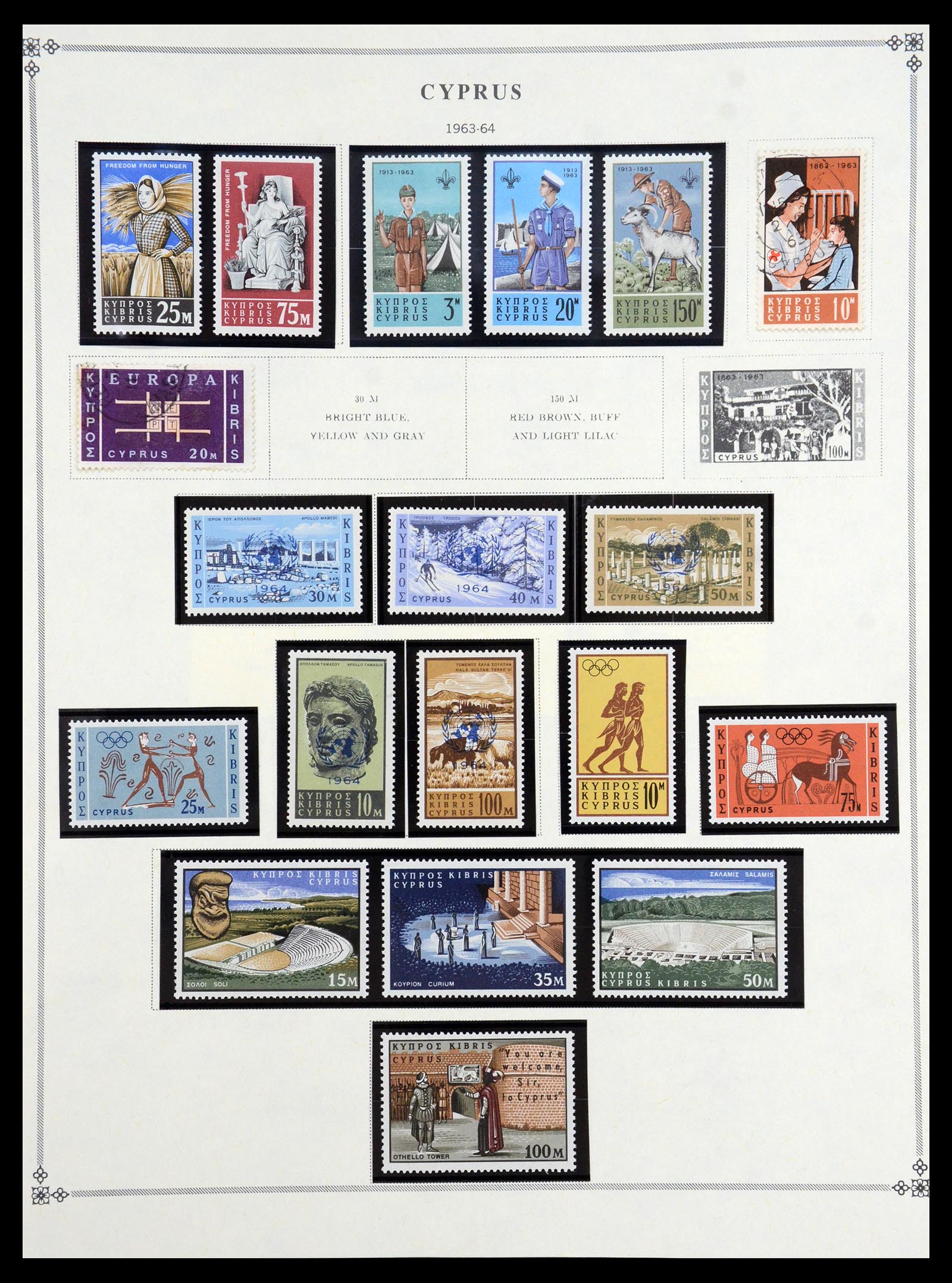 35468 009 - Postzegelverzameling 35468 Cyprus 1880-1990.