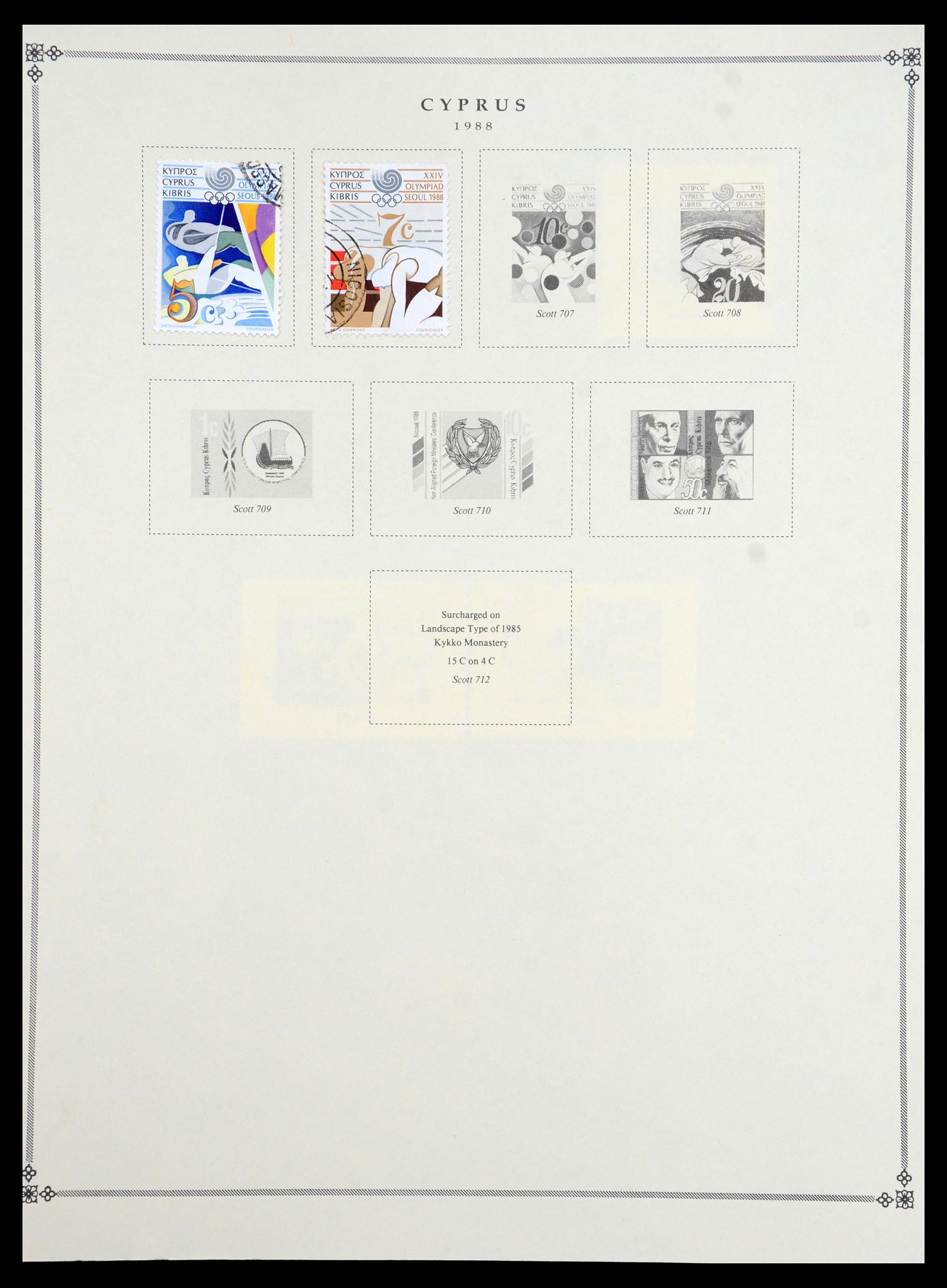 35468 025 - Postzegelverzameling 35468 Cyprus 1880-1990.