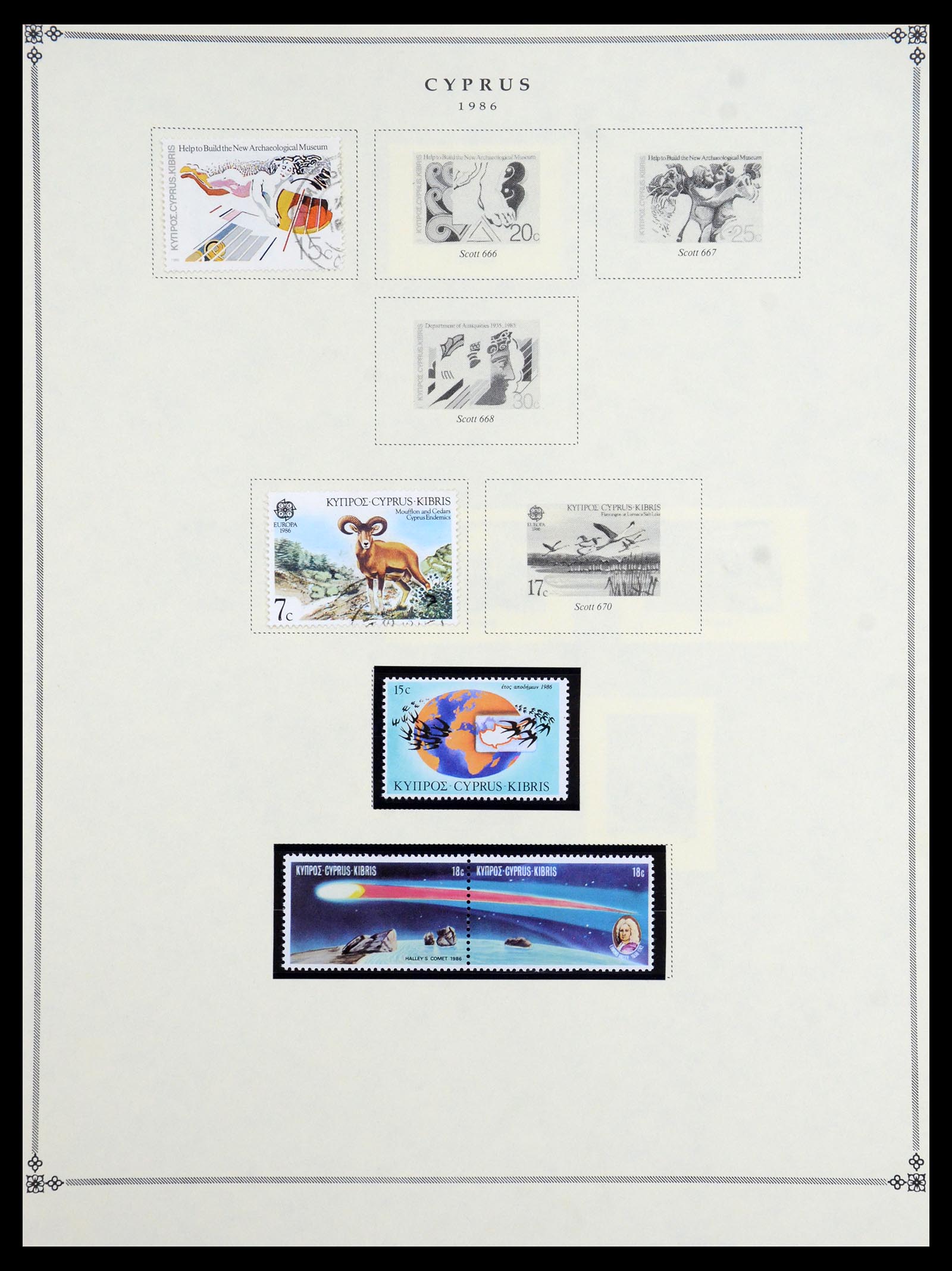 35468 029 - Postzegelverzameling 35468 Cyprus 1880-1990.