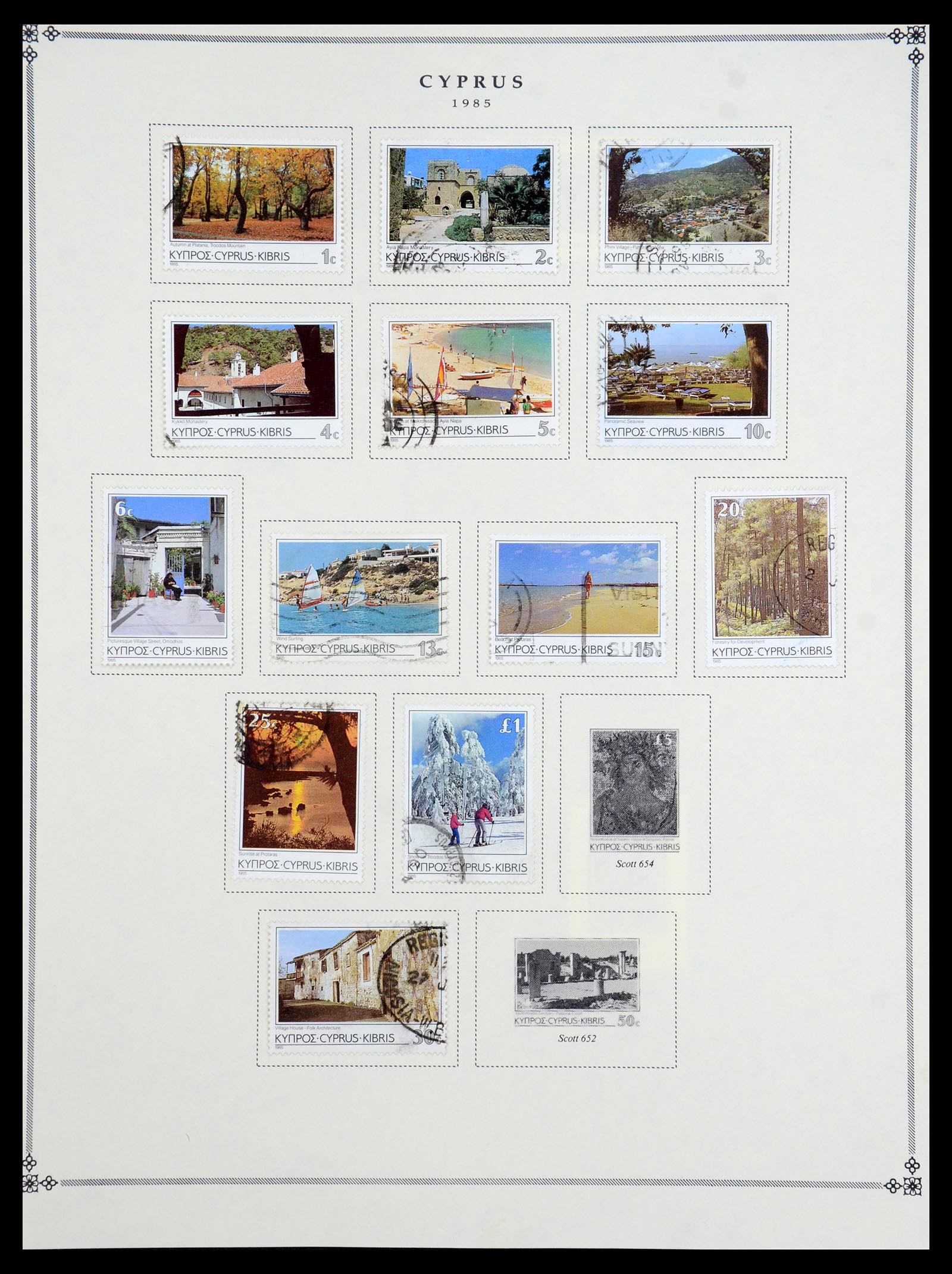35468 031 - Postzegelverzameling 35468 Cyprus 1880-1990.