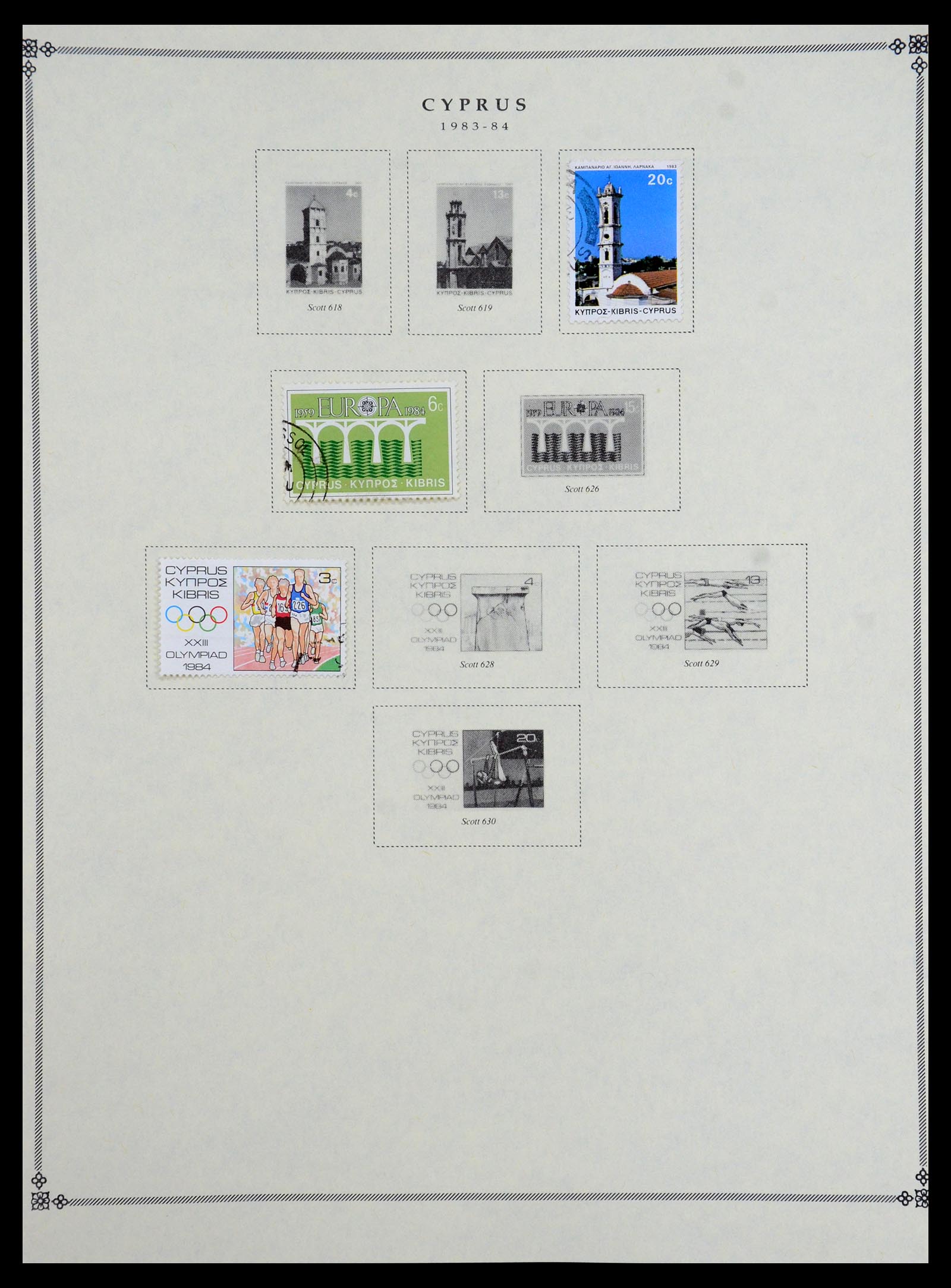 35468 035 - Postzegelverzameling 35468 Cyprus 1880-1990.