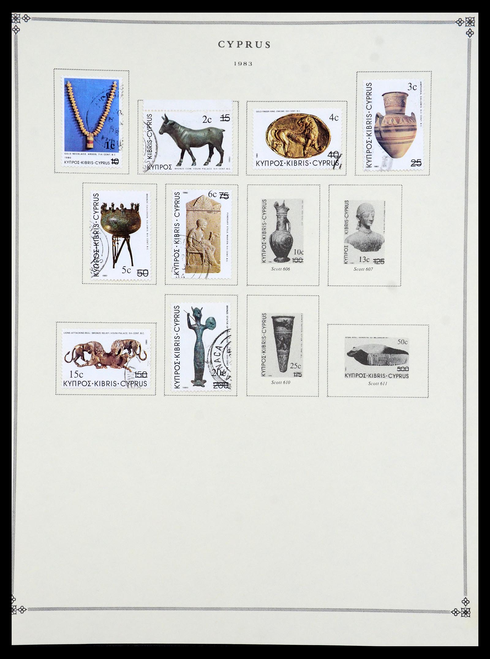35468 036 - Postzegelverzameling 35468 Cyprus 1880-1990.