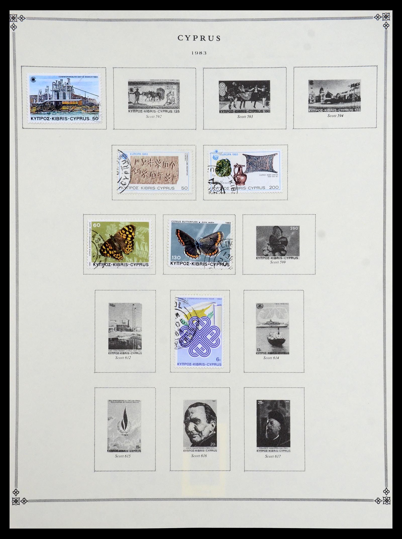 35468 037 - Postzegelverzameling 35468 Cyprus 1880-1990.