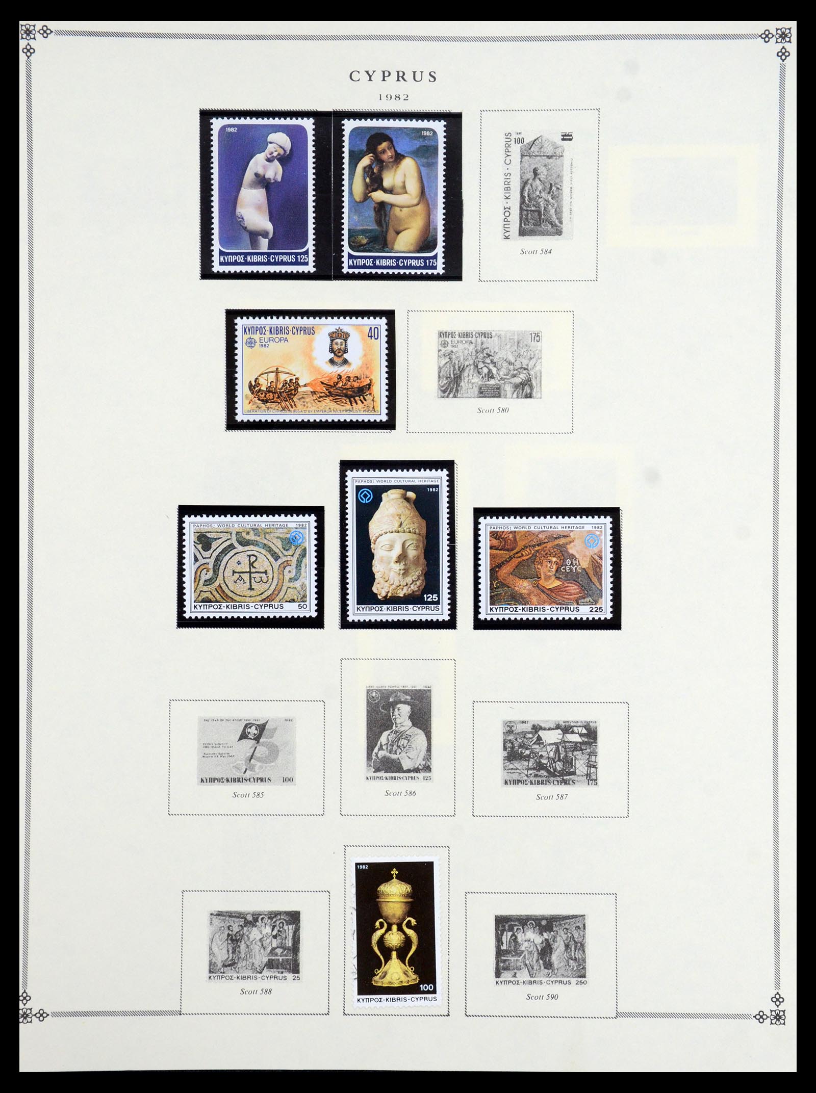 35468 038 - Postzegelverzameling 35468 Cyprus 1880-1990.