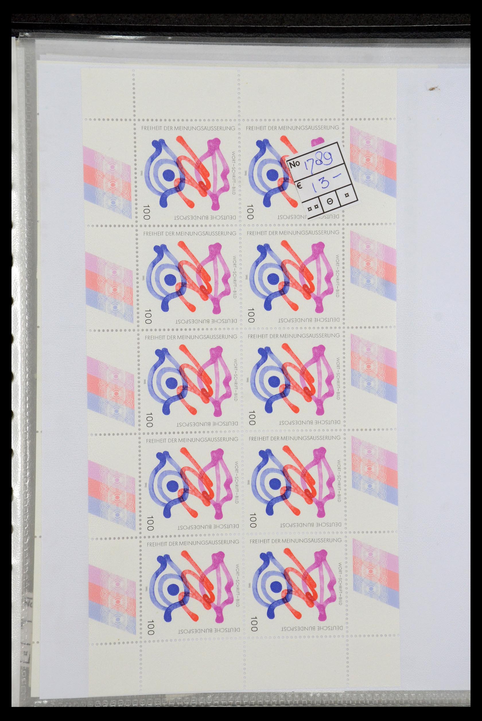 35474 007 - Postzegelverzameling 35474 Bundespost 1995-2000.