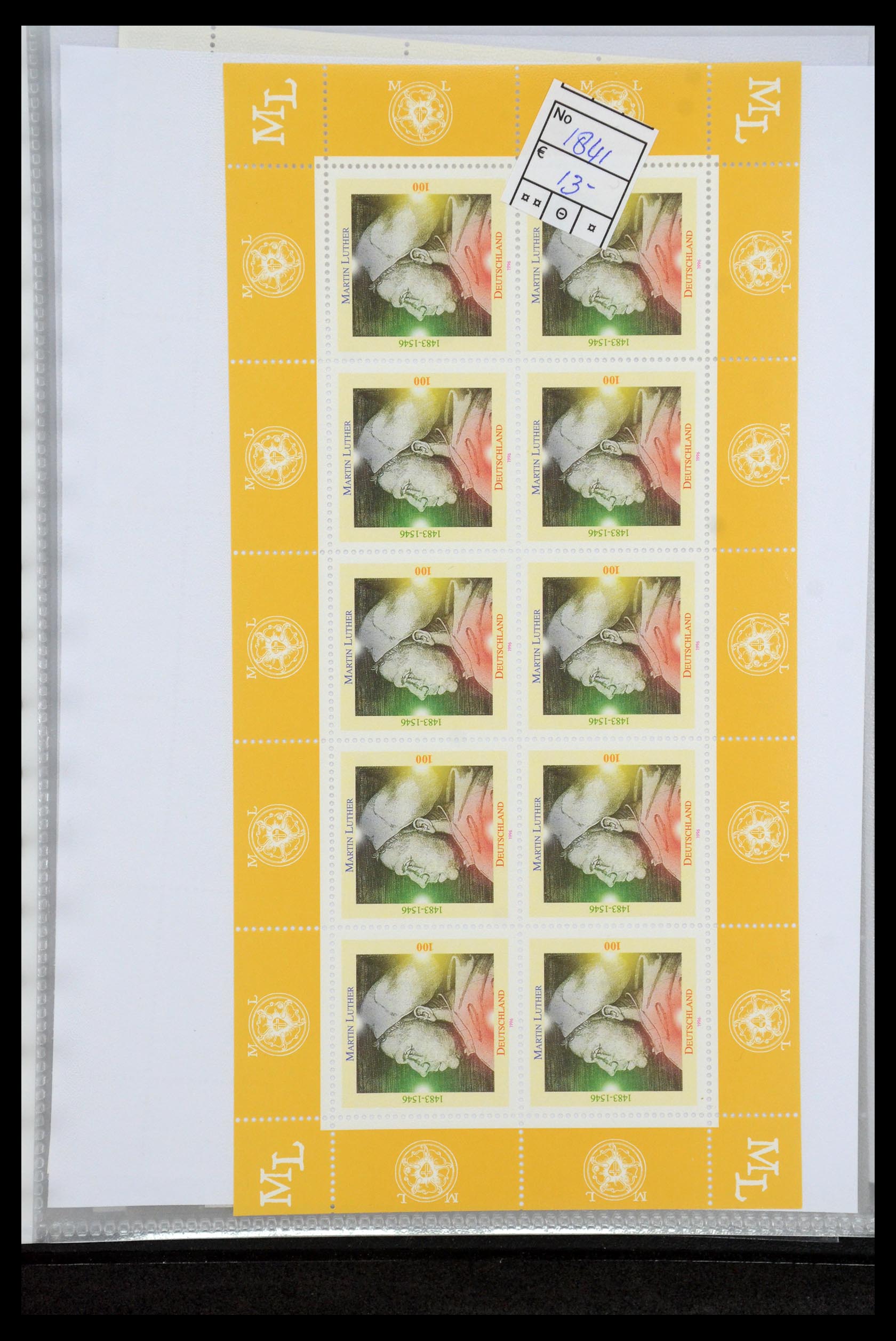 35474 041 - Postzegelverzameling 35474 Bundespost 1995-2000.