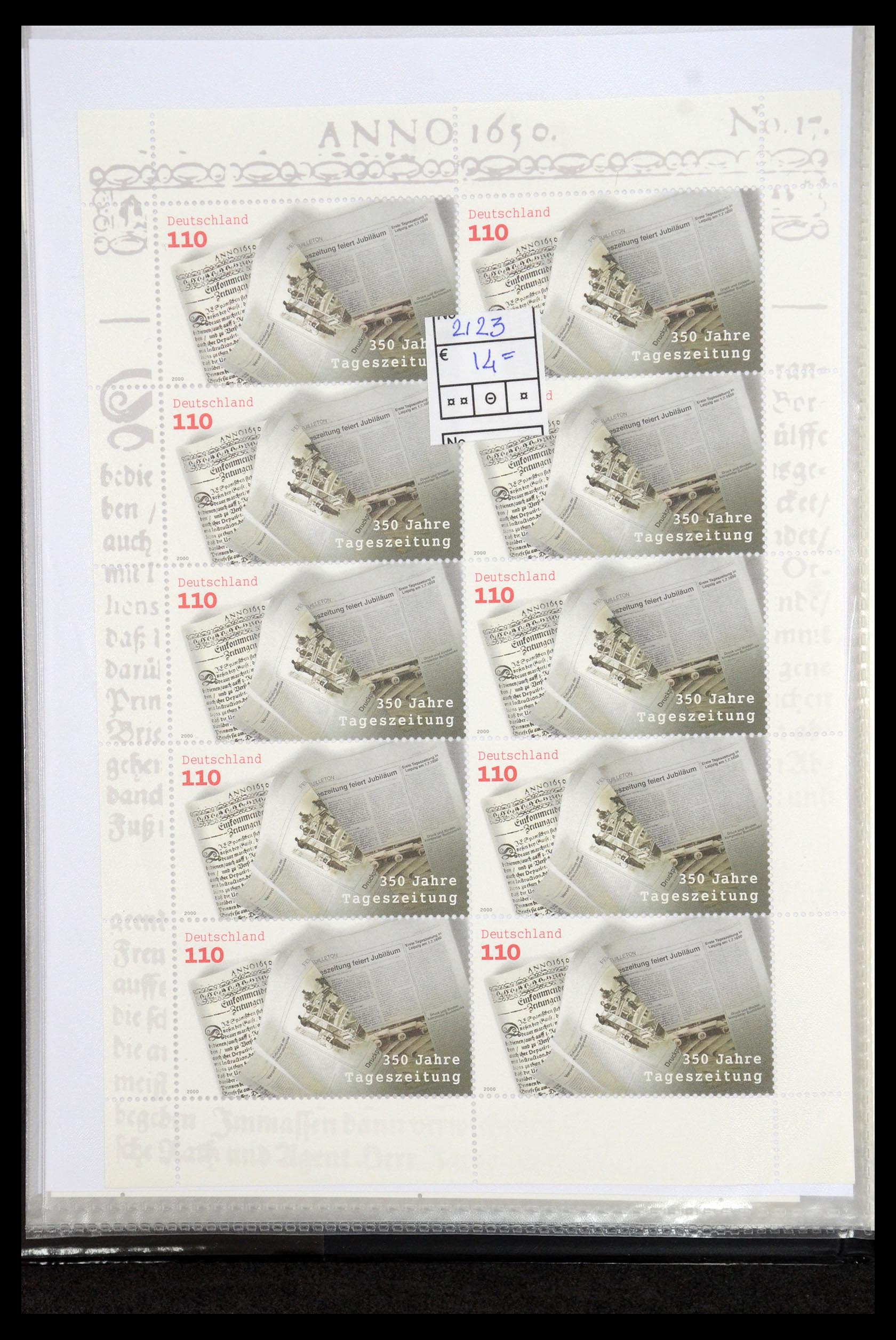 35474 141 - Postzegelverzameling 35474 Bundespost 1995-2000.
