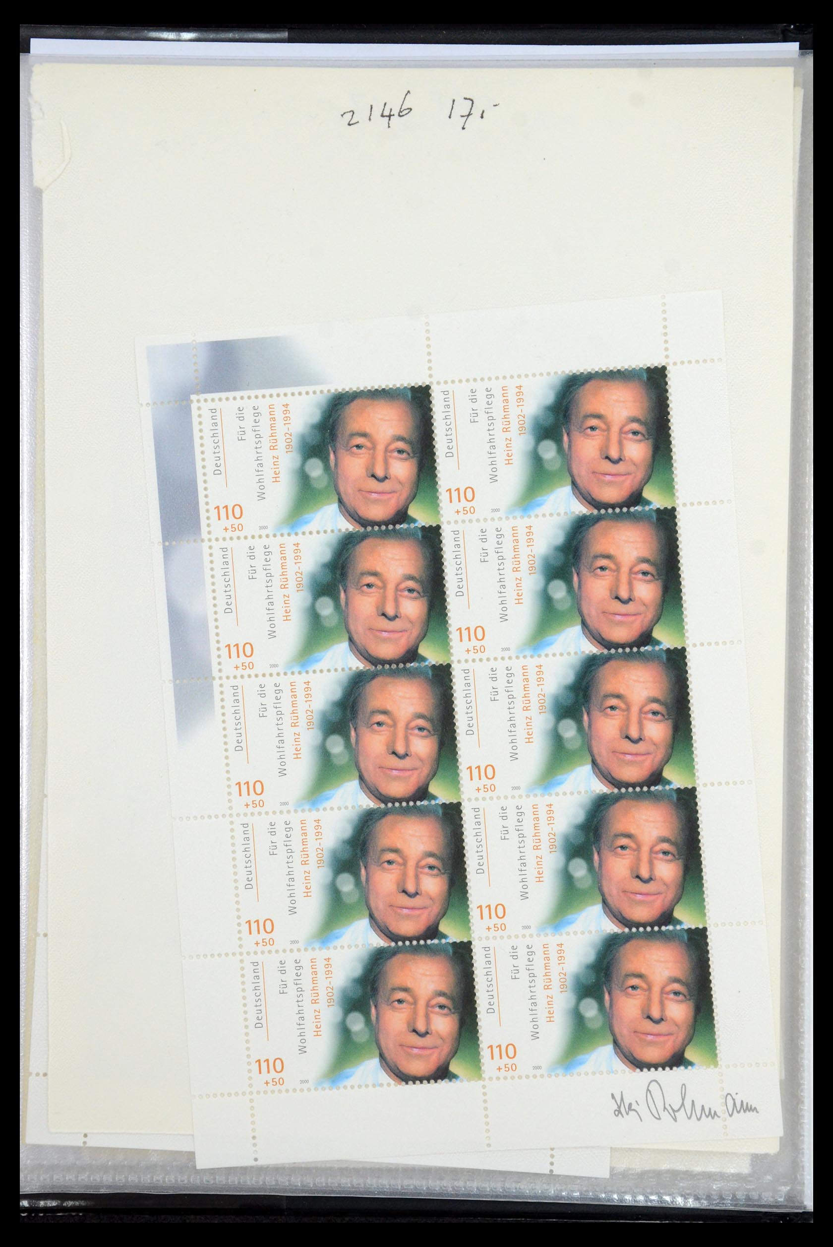 35474 154 - Postzegelverzameling 35474 Bundespost 1995-2000.