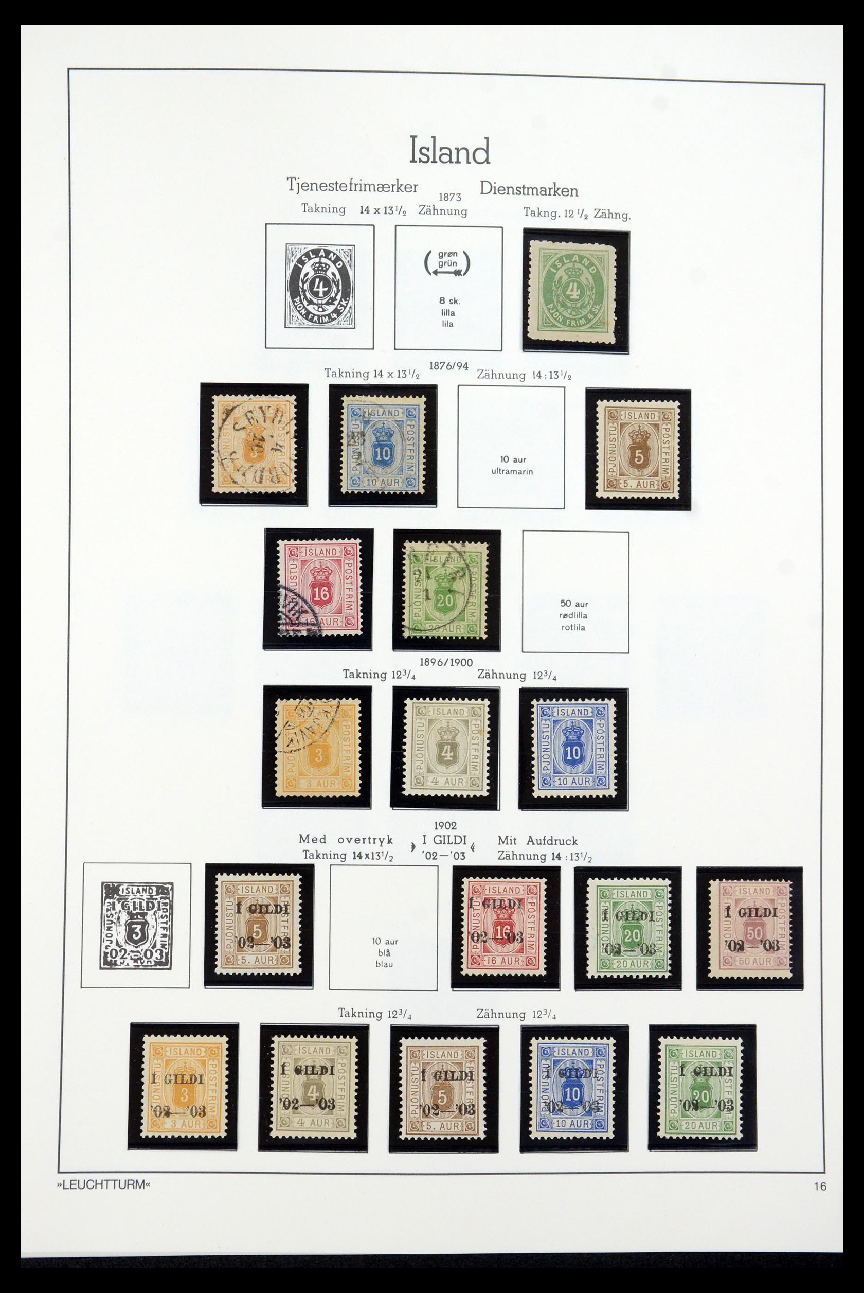 35479 016 - Postzegelverzameling 35479 IJsland 1873-1995.