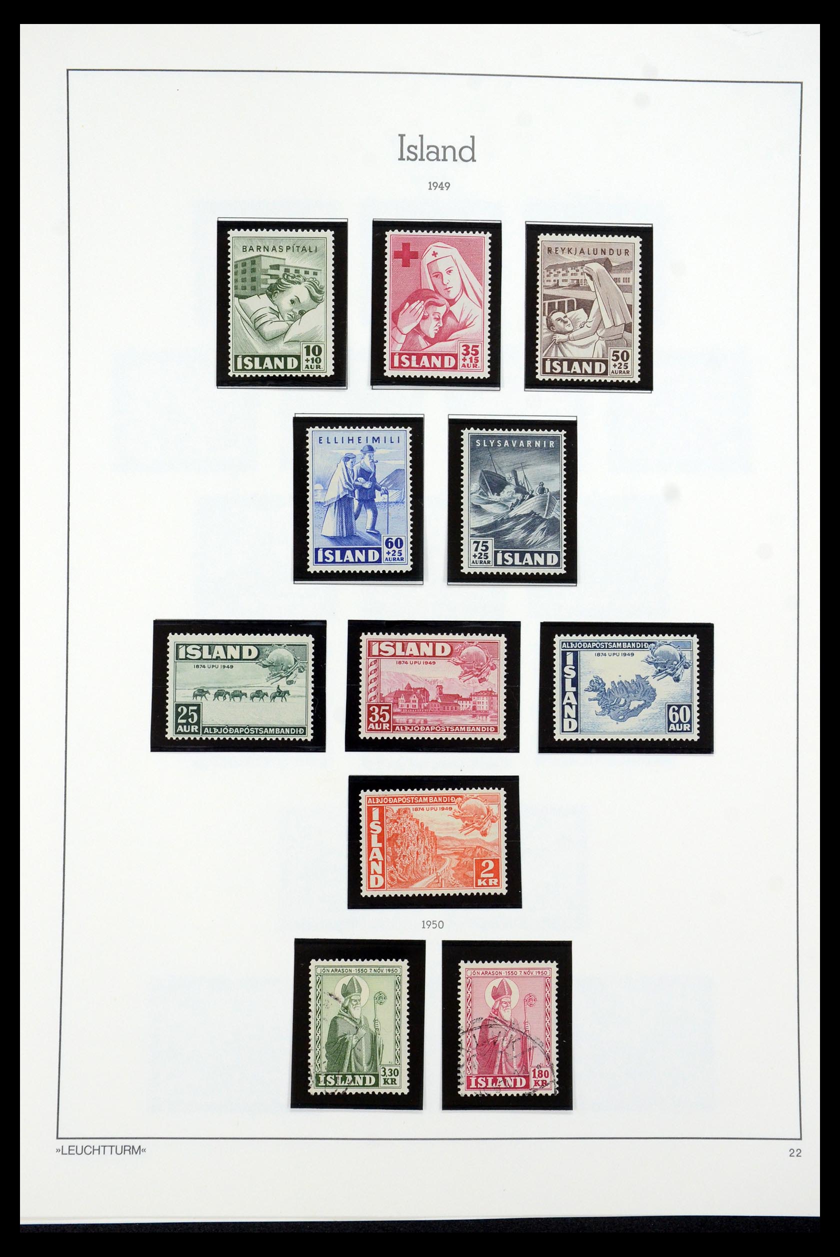 35479 022 - Postzegelverzameling 35479 IJsland 1873-1995.