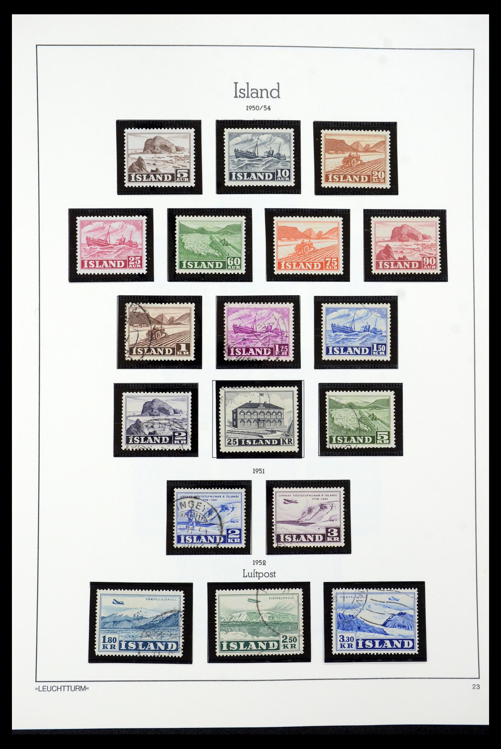 35479 023 - Postzegelverzameling 35479 IJsland 1873-1995.