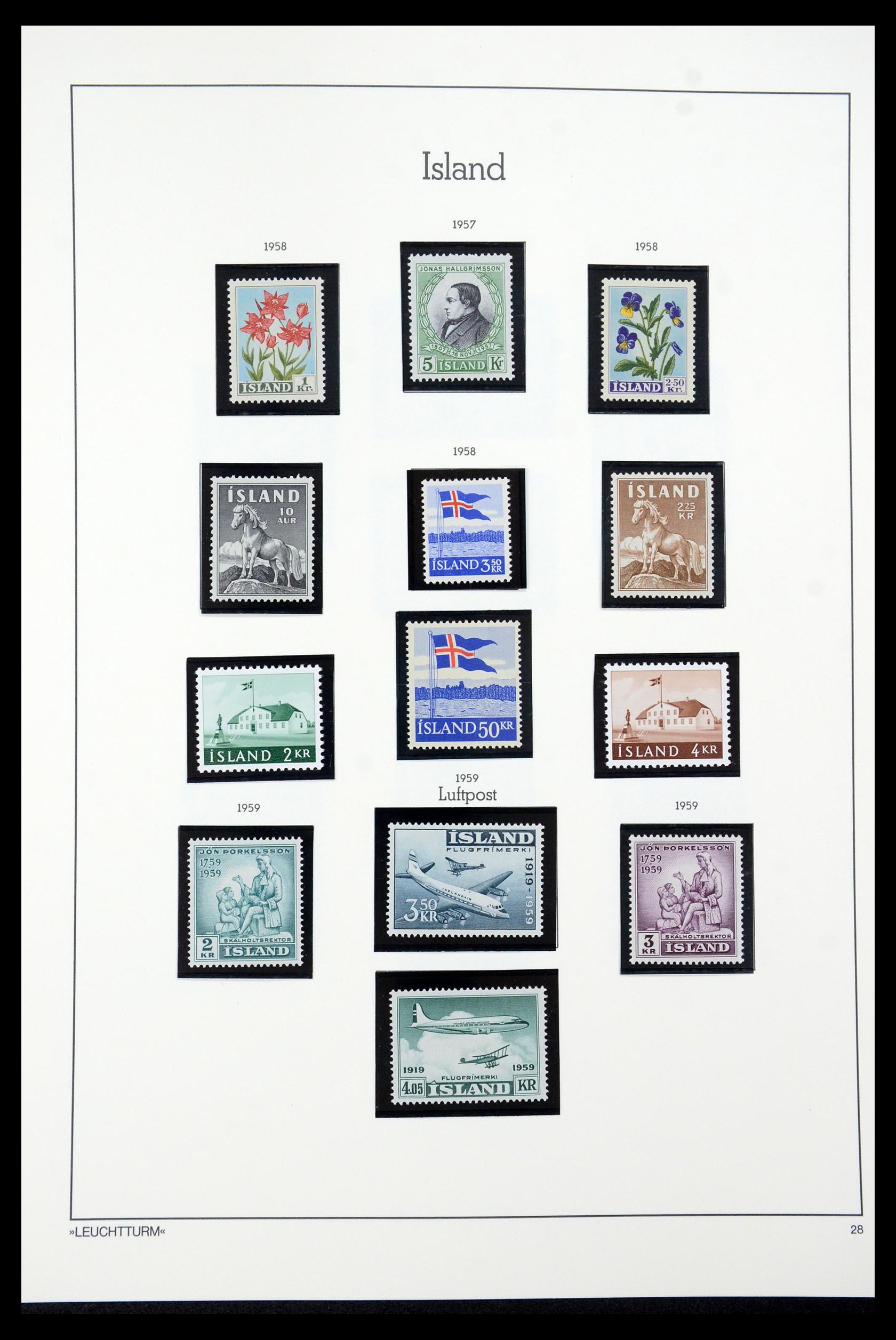 35479 028 - Postzegelverzameling 35479 IJsland 1873-1995.