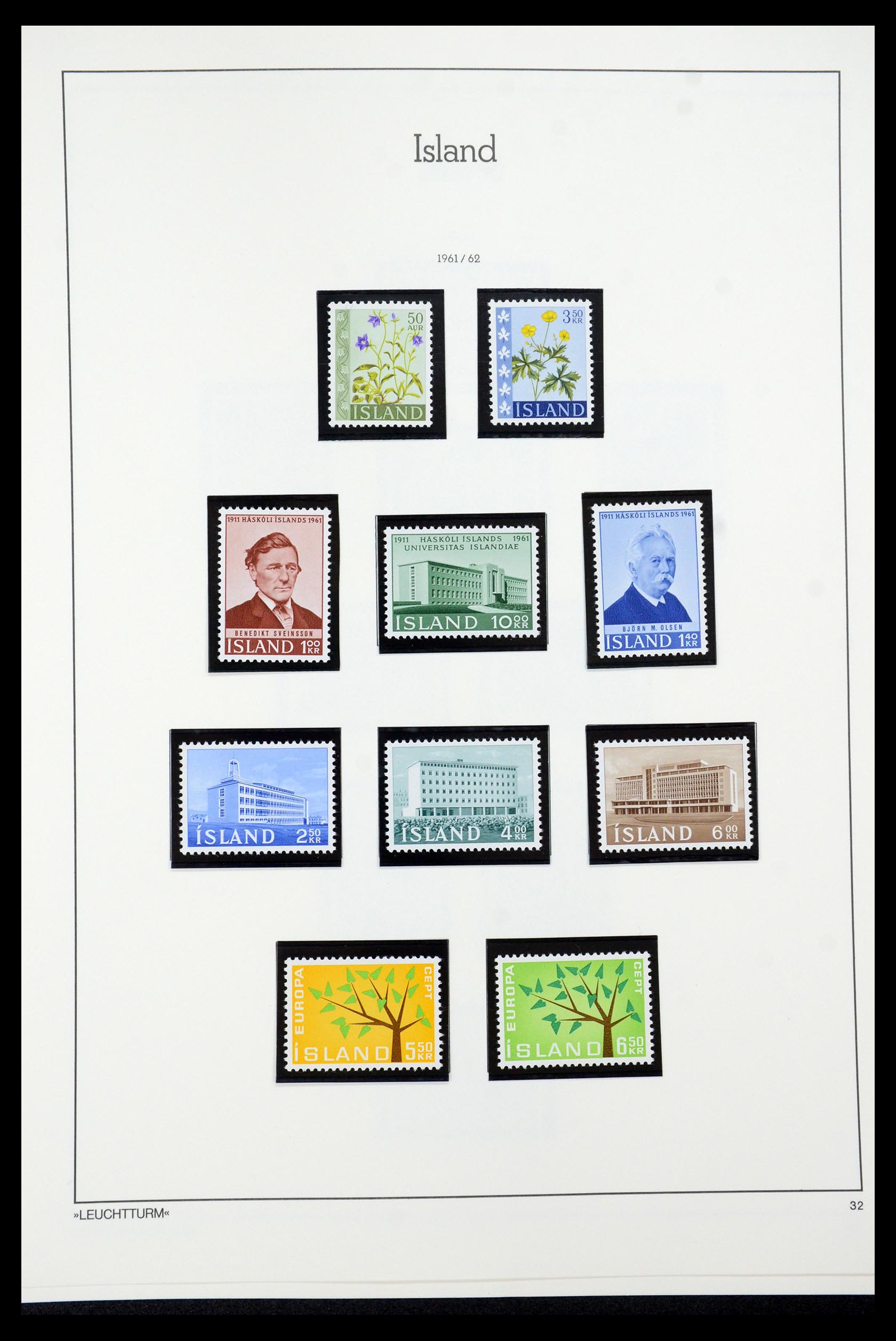 35479 032 - Postzegelverzameling 35479 IJsland 1873-1995.