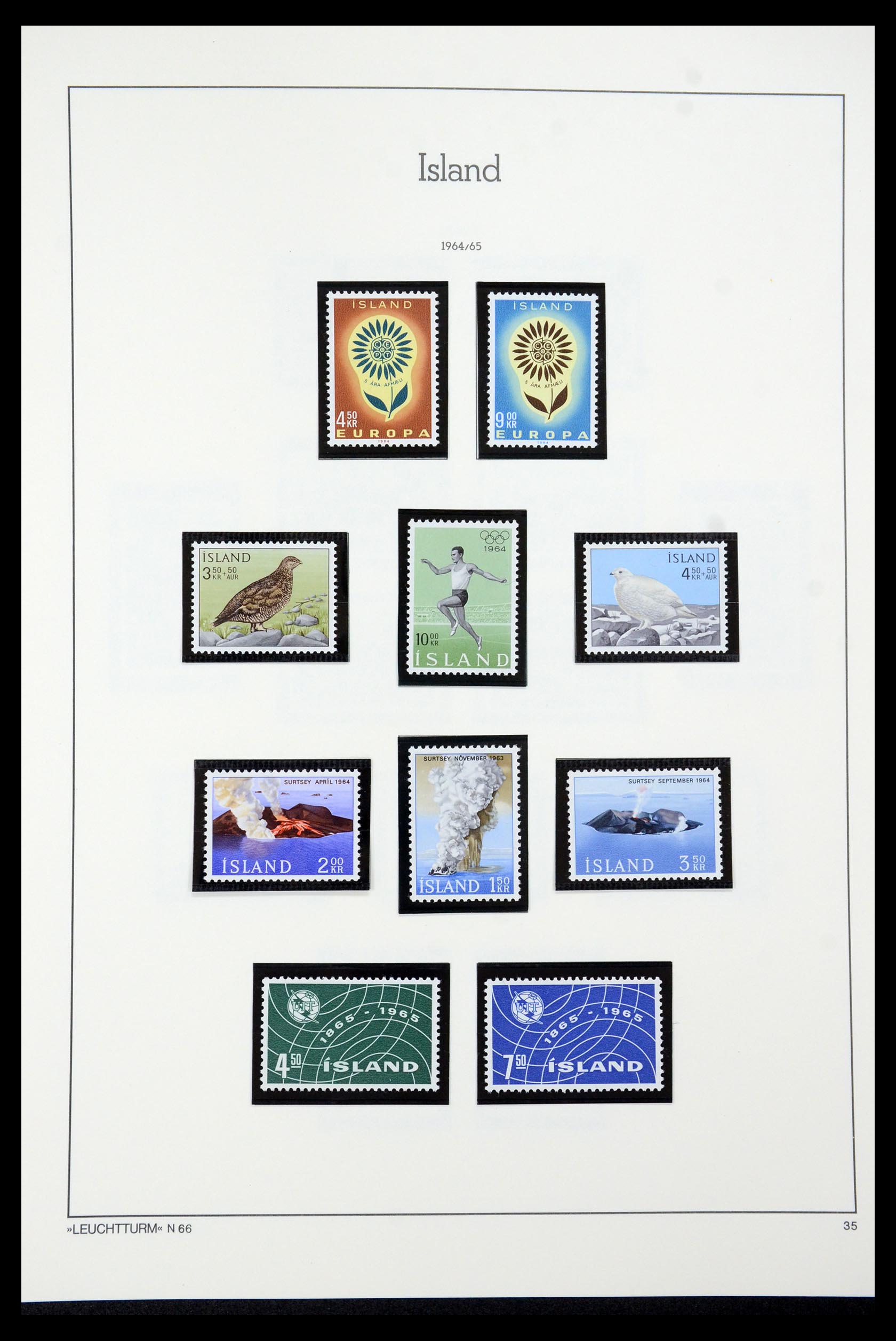 35479 035 - Postzegelverzameling 35479 IJsland 1873-1995.