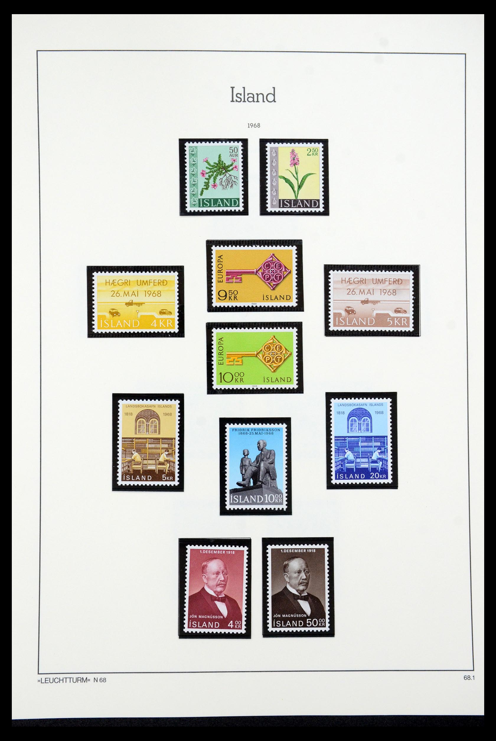 35479 038 - Postzegelverzameling 35479 IJsland 1873-1995.