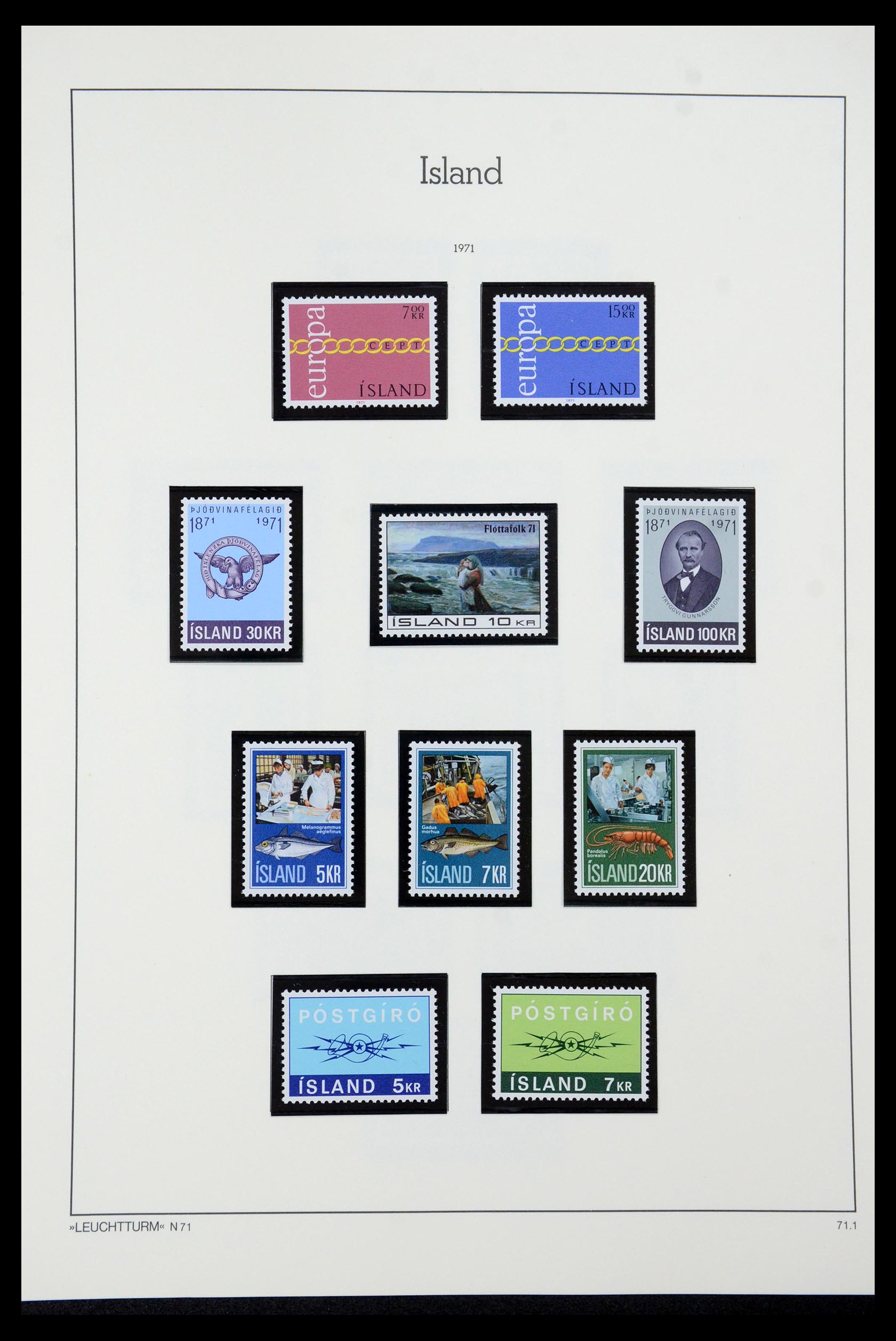 35479 042 - Postzegelverzameling 35479 IJsland 1873-1995.
