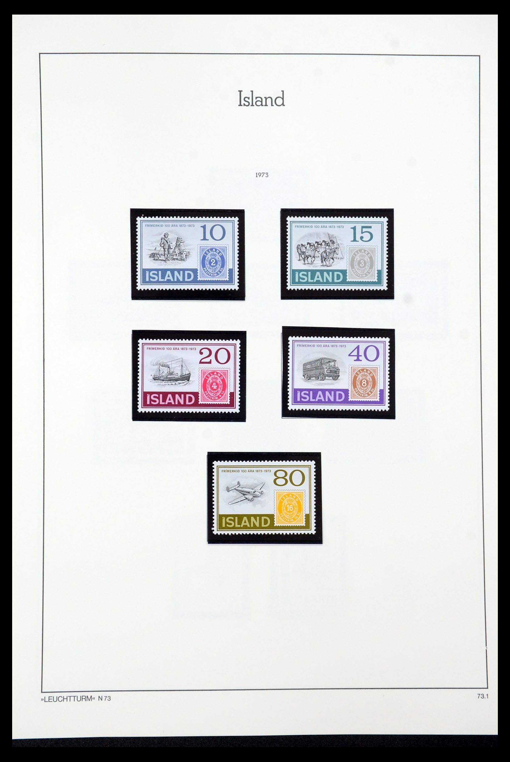 35479 044 - Postzegelverzameling 35479 IJsland 1873-1995.