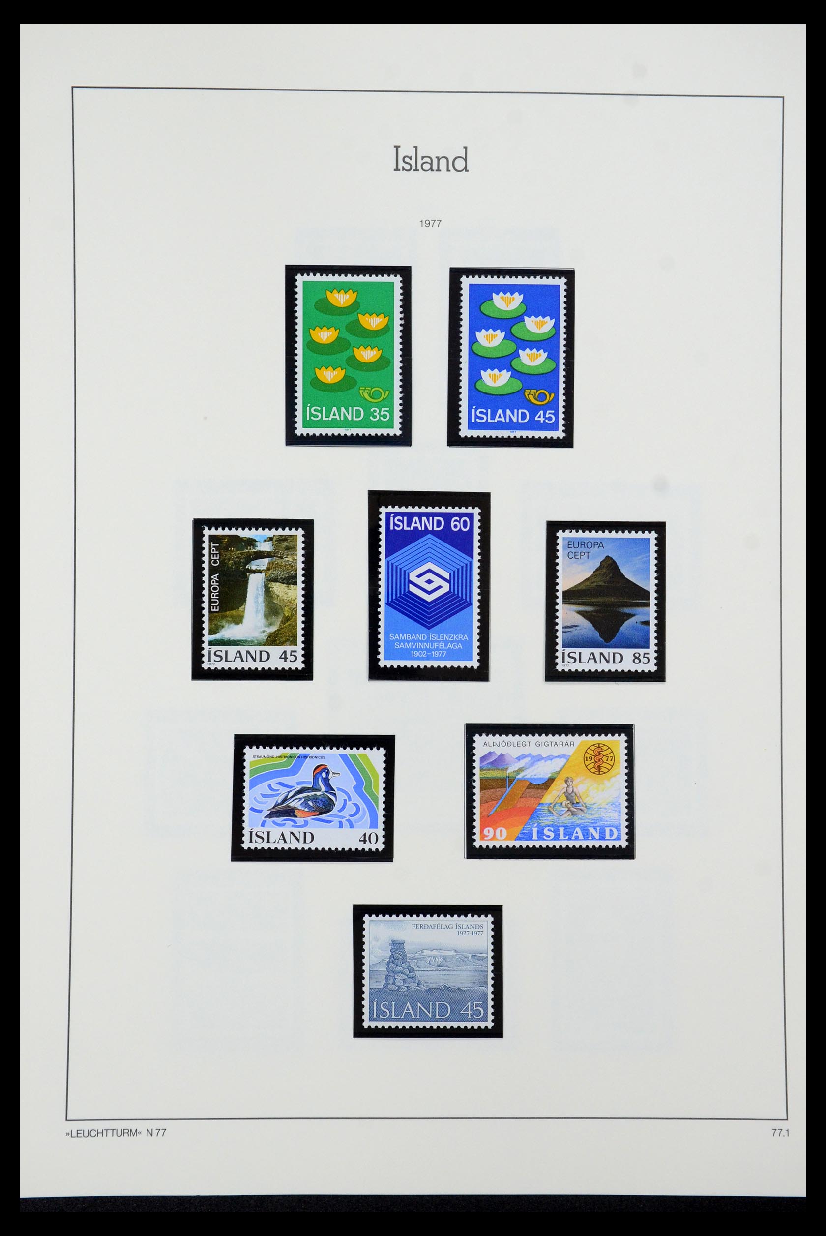 35479 050 - Postzegelverzameling 35479 IJsland 1873-1995.