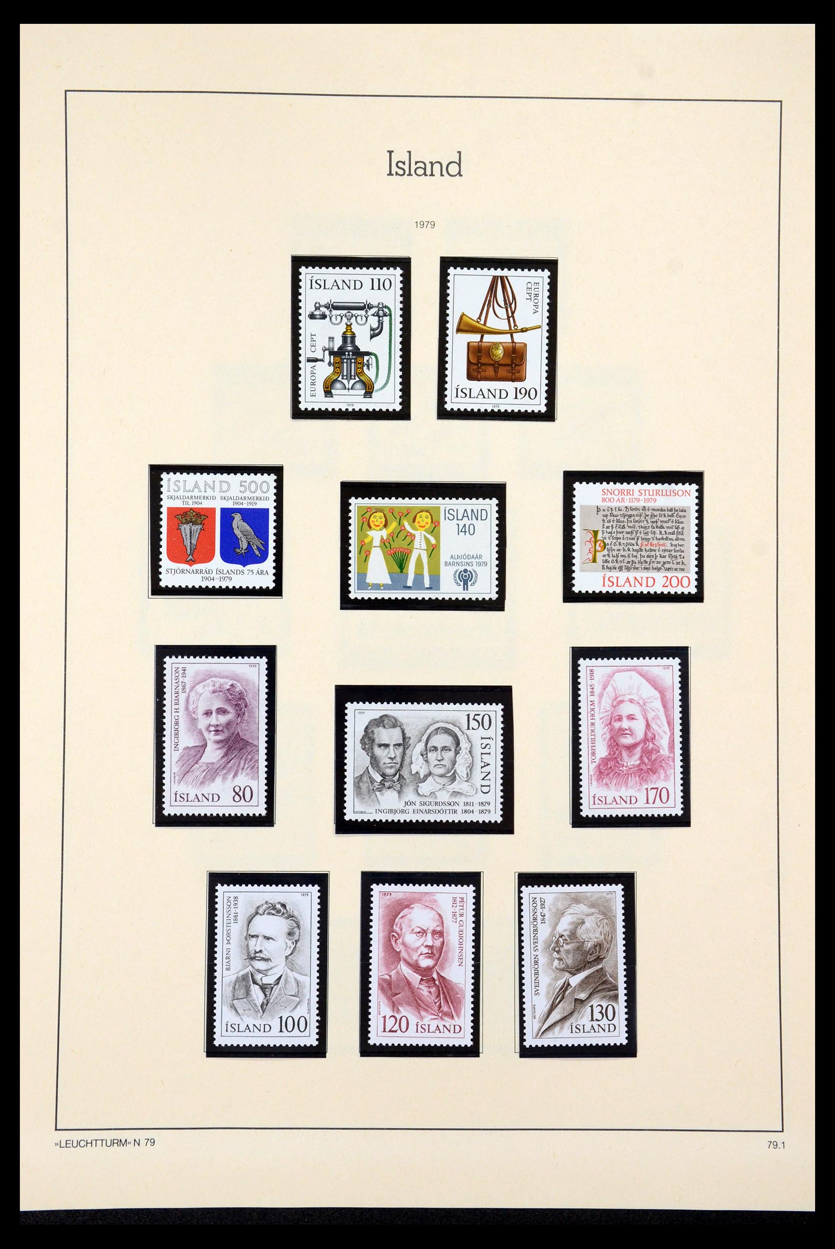 35479 052 - Postzegelverzameling 35479 IJsland 1873-1995.