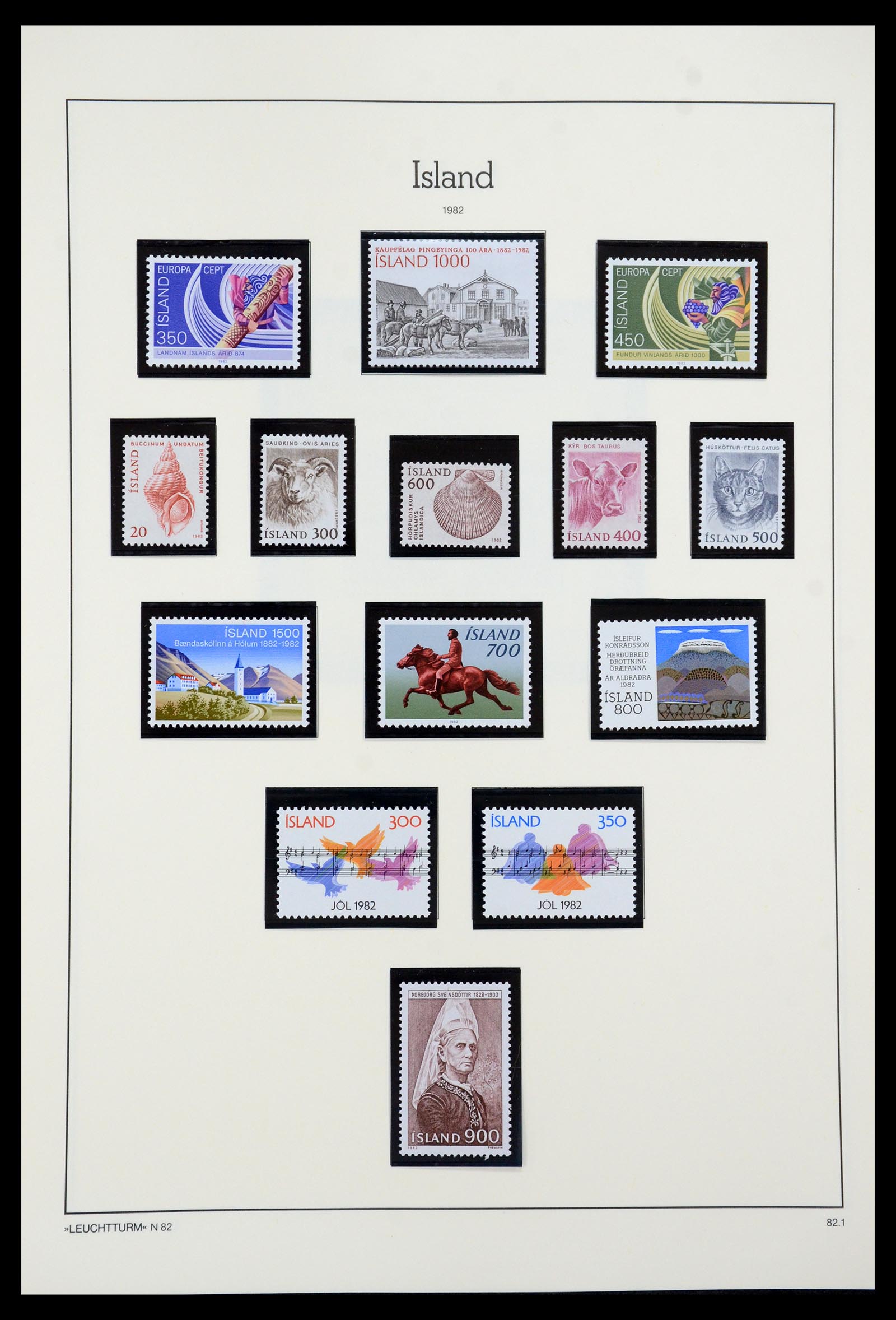 35479 055 - Postzegelverzameling 35479 IJsland 1873-1995.