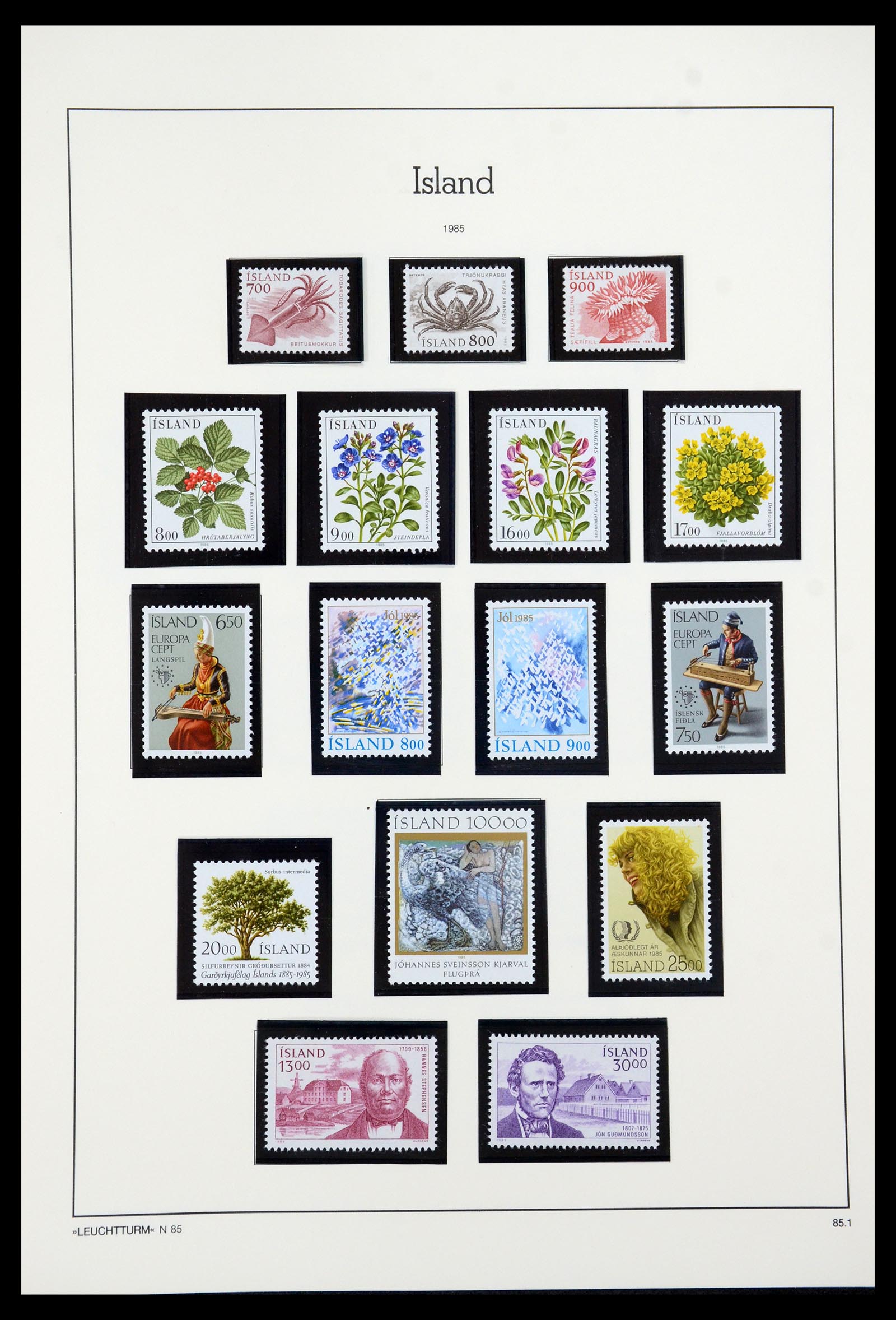 35479 062 - Postzegelverzameling 35479 IJsland 1873-1995.
