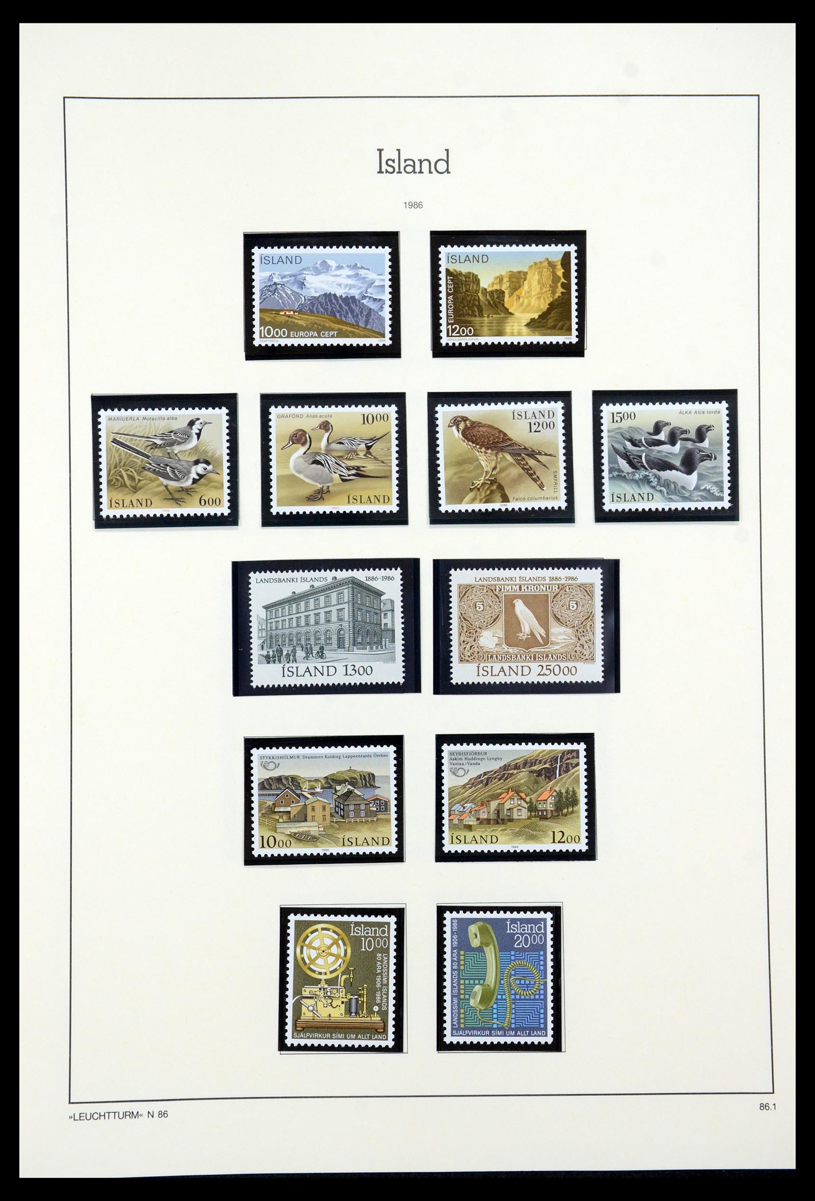 35479 063 - Postzegelverzameling 35479 IJsland 1873-1995.