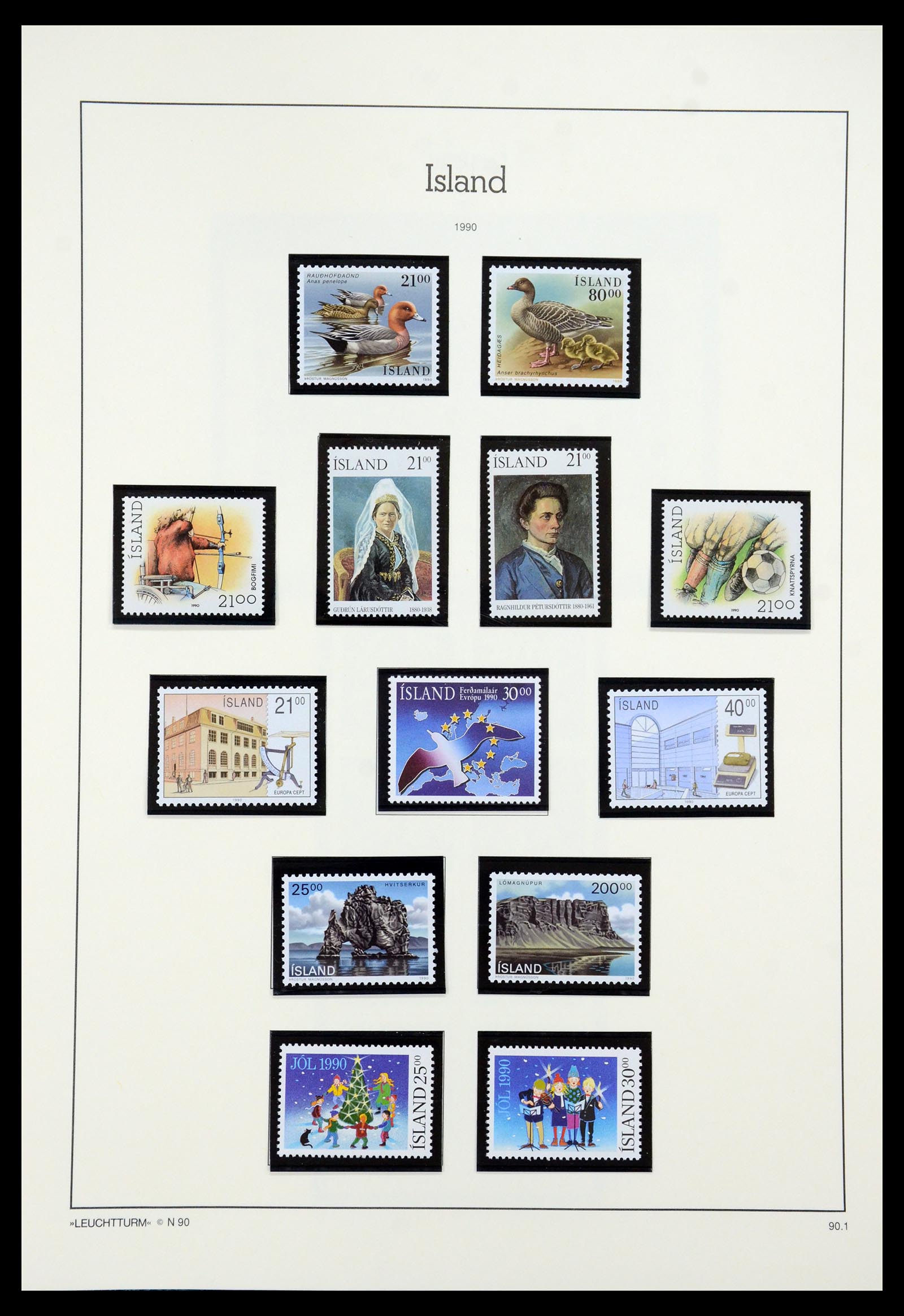 35479 072 - Postzegelverzameling 35479 IJsland 1873-1995.