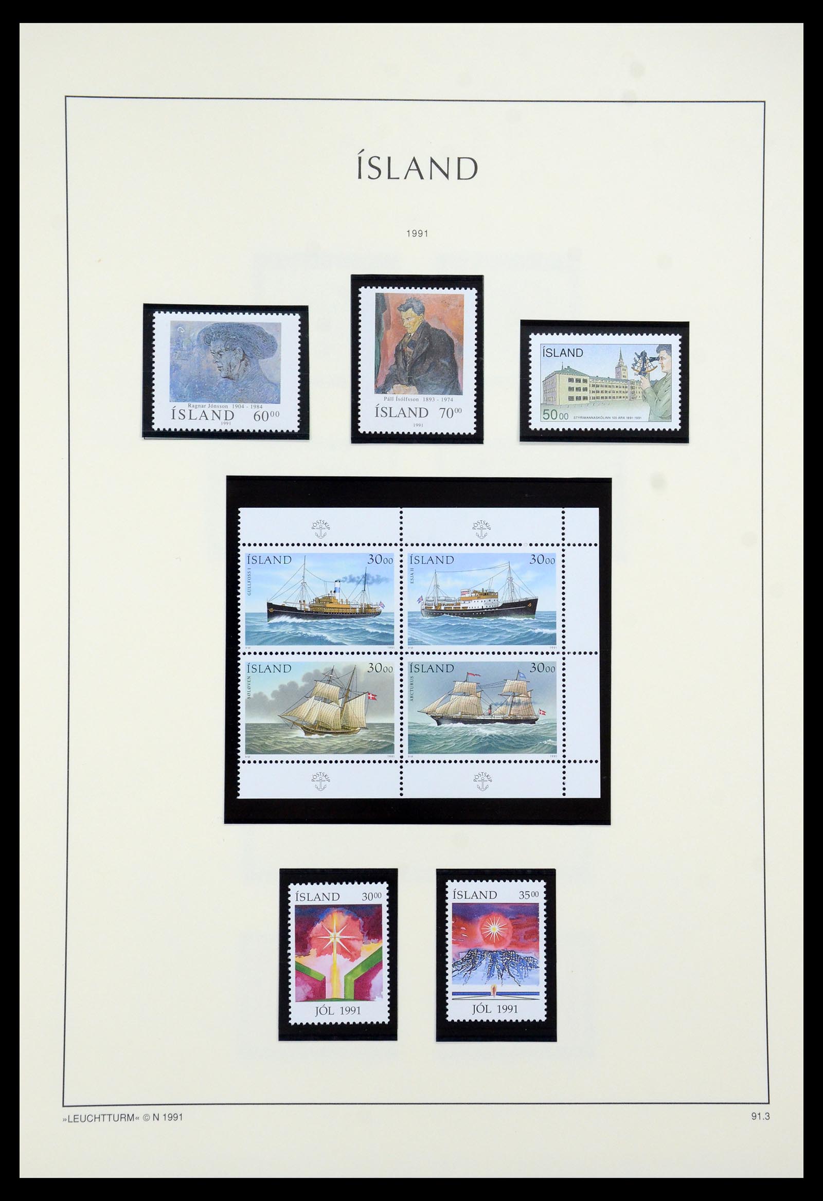 35479 076 - Postzegelverzameling 35479 IJsland 1873-1995.