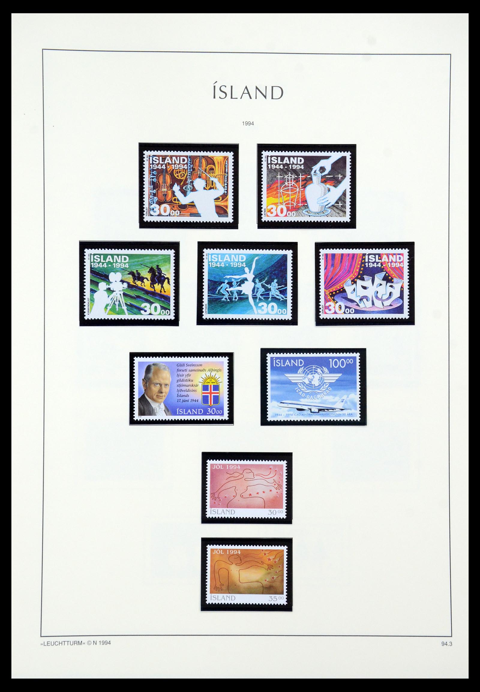 35479 083 - Postzegelverzameling 35479 IJsland 1873-1995.