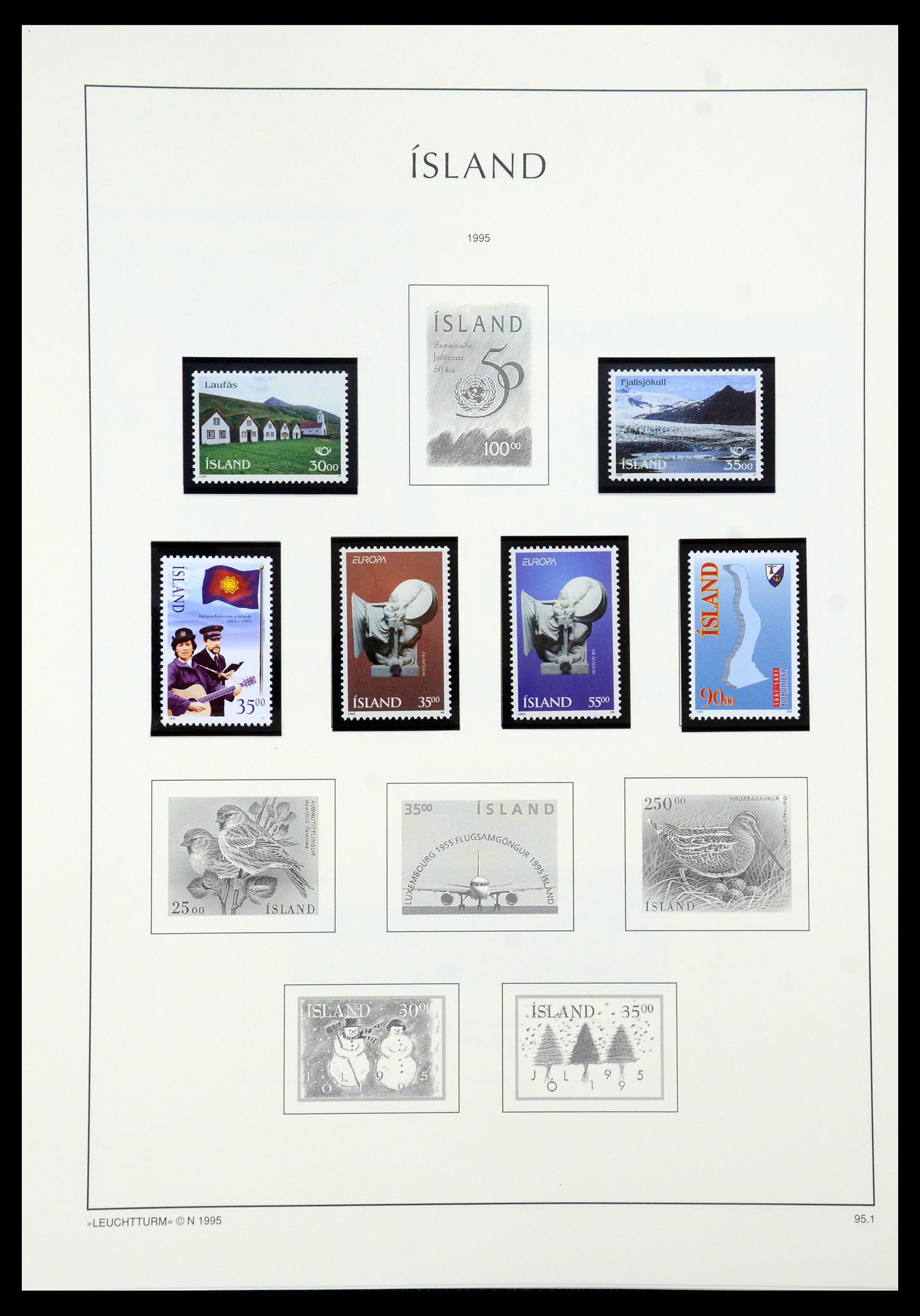 35479 084 - Postzegelverzameling 35479 IJsland 1873-1995.