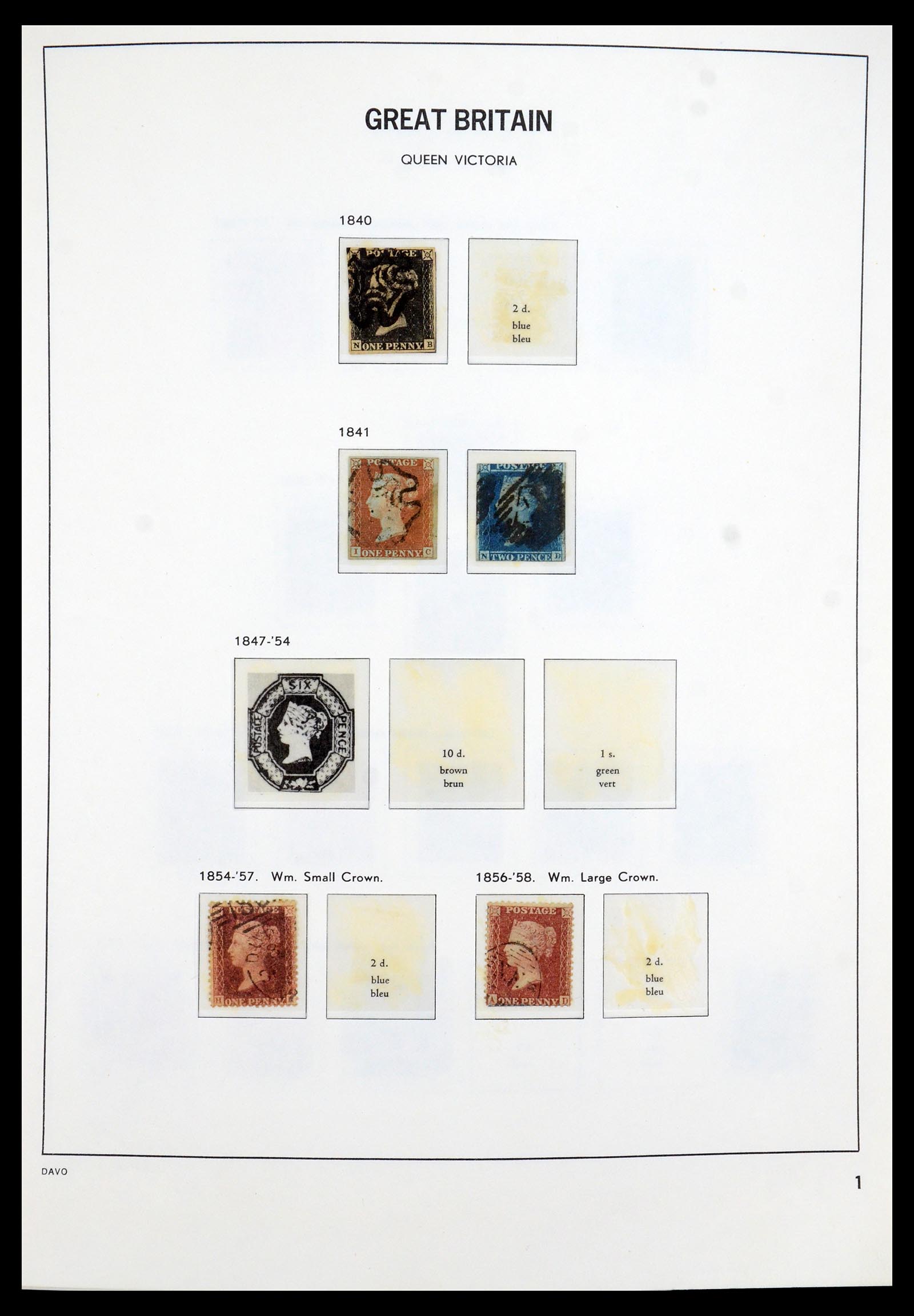35481 001 - Postzegelverzameling 35481 Engeland 1840-1991.