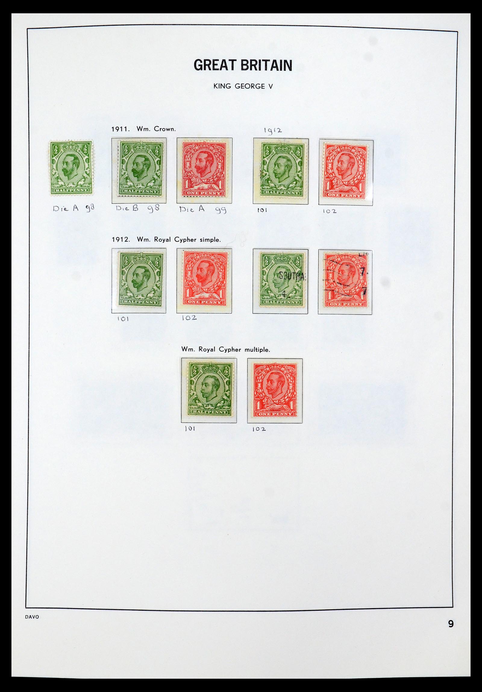 35481 009 - Postzegelverzameling 35481 Engeland 1840-1991.