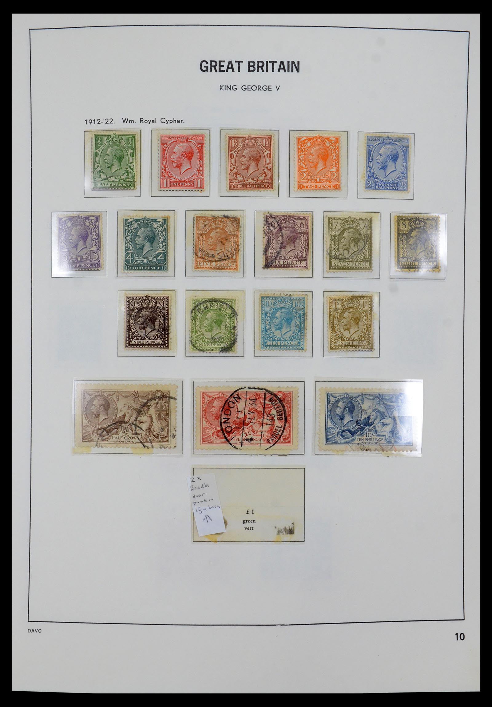 35481 010 - Postzegelverzameling 35481 Engeland 1840-1991.