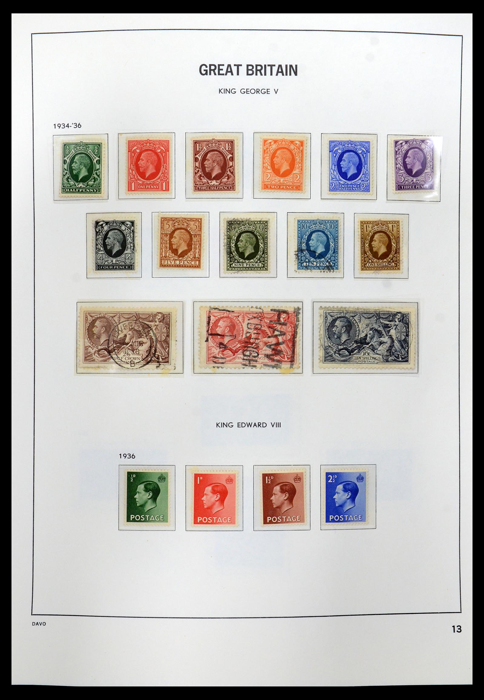35481 013 - Postzegelverzameling 35481 Engeland 1840-1991.