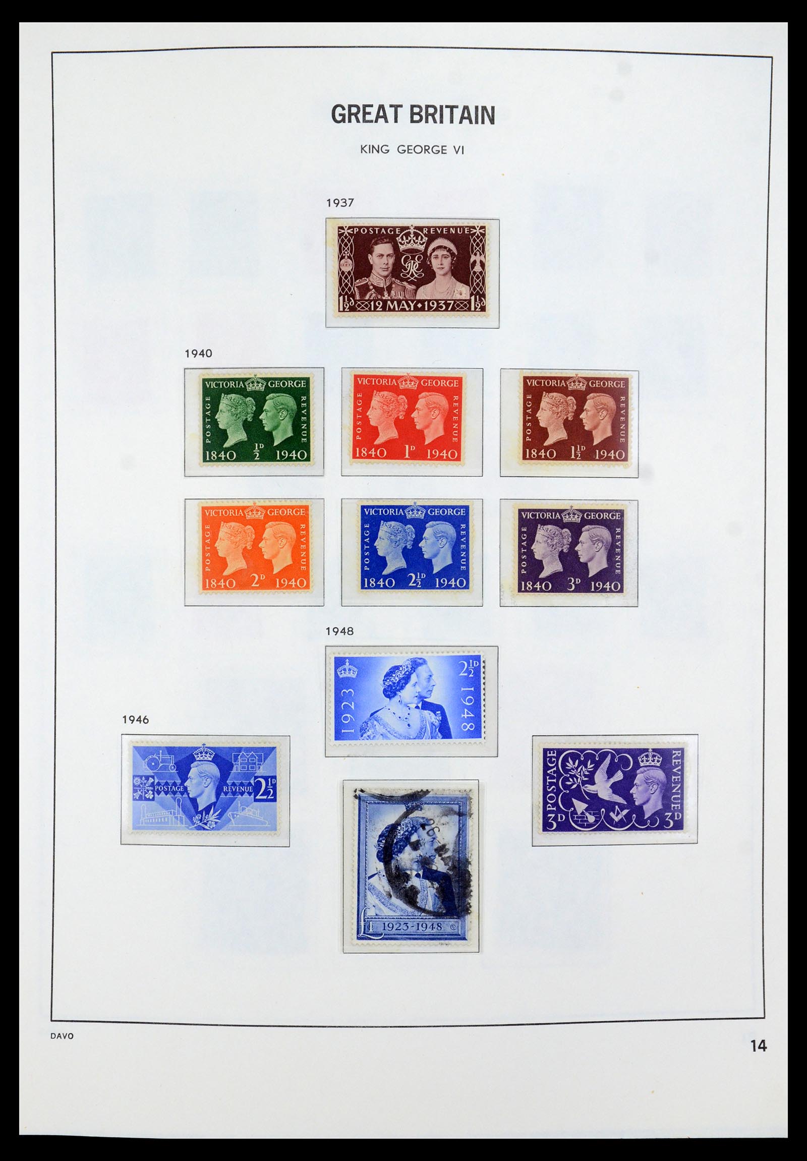 35481 014 - Postzegelverzameling 35481 Engeland 1840-1991.