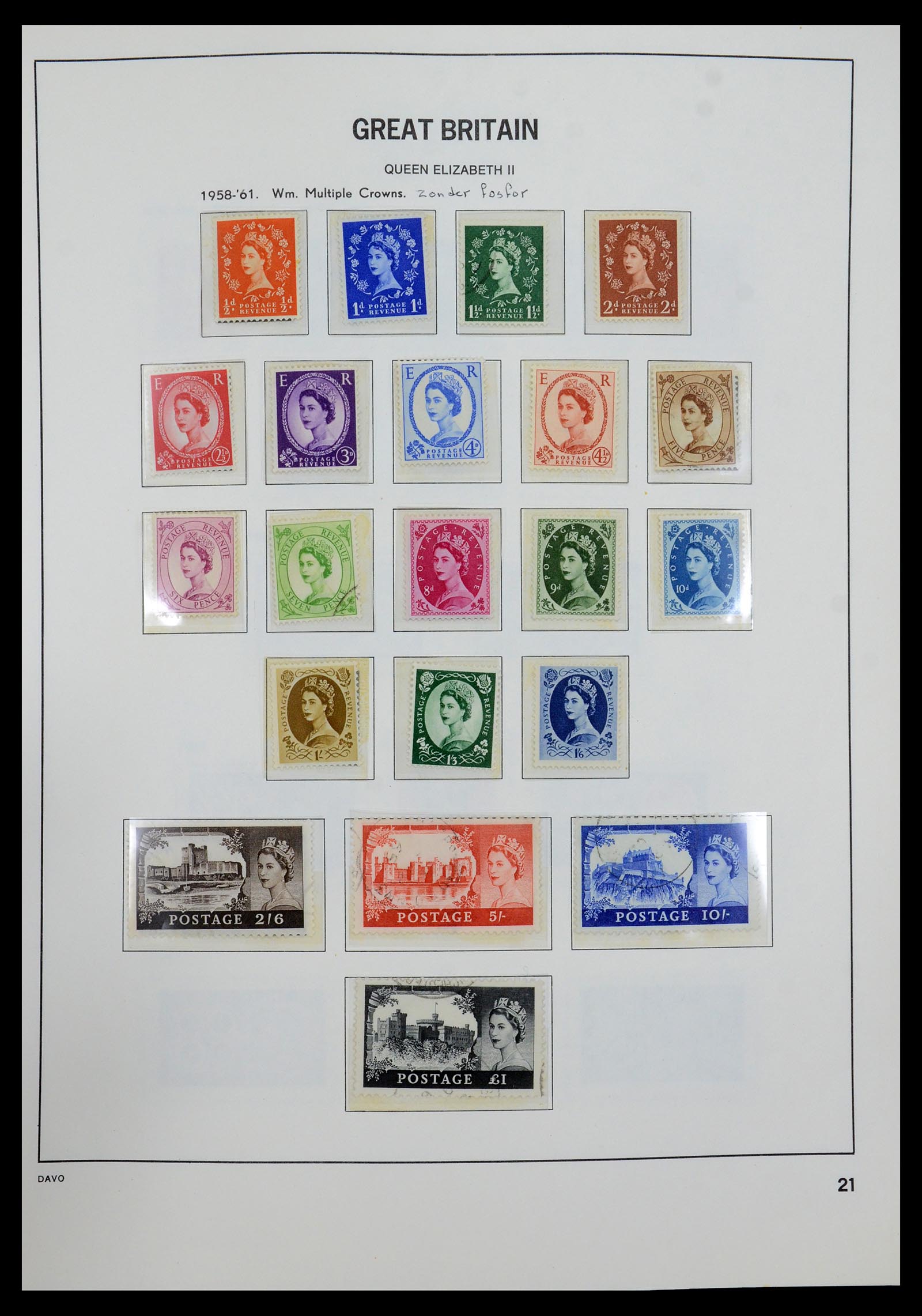 35481 021 - Postzegelverzameling 35481 Engeland 1840-1991.