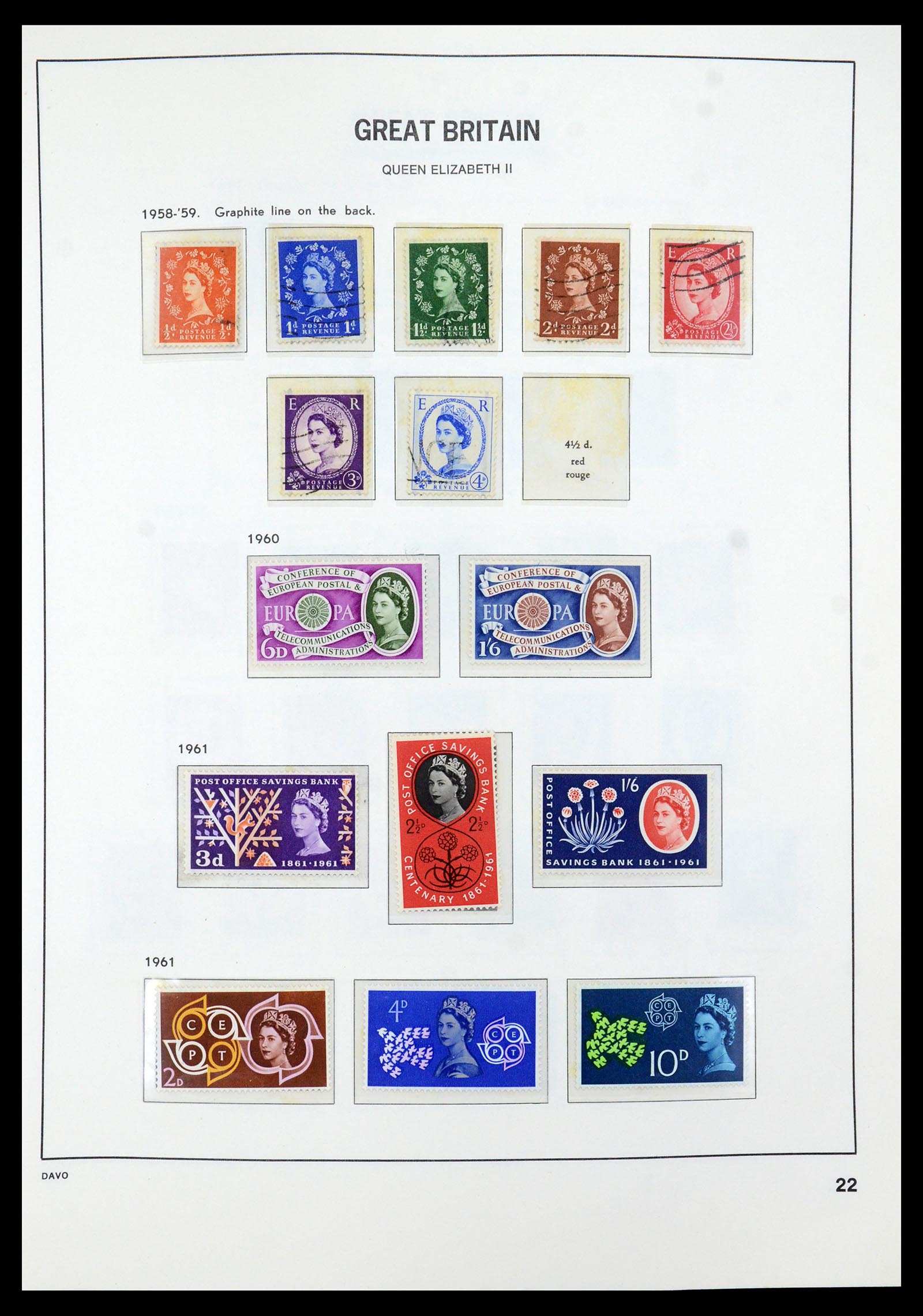 35481 022 - Postzegelverzameling 35481 Engeland 1840-1991.
