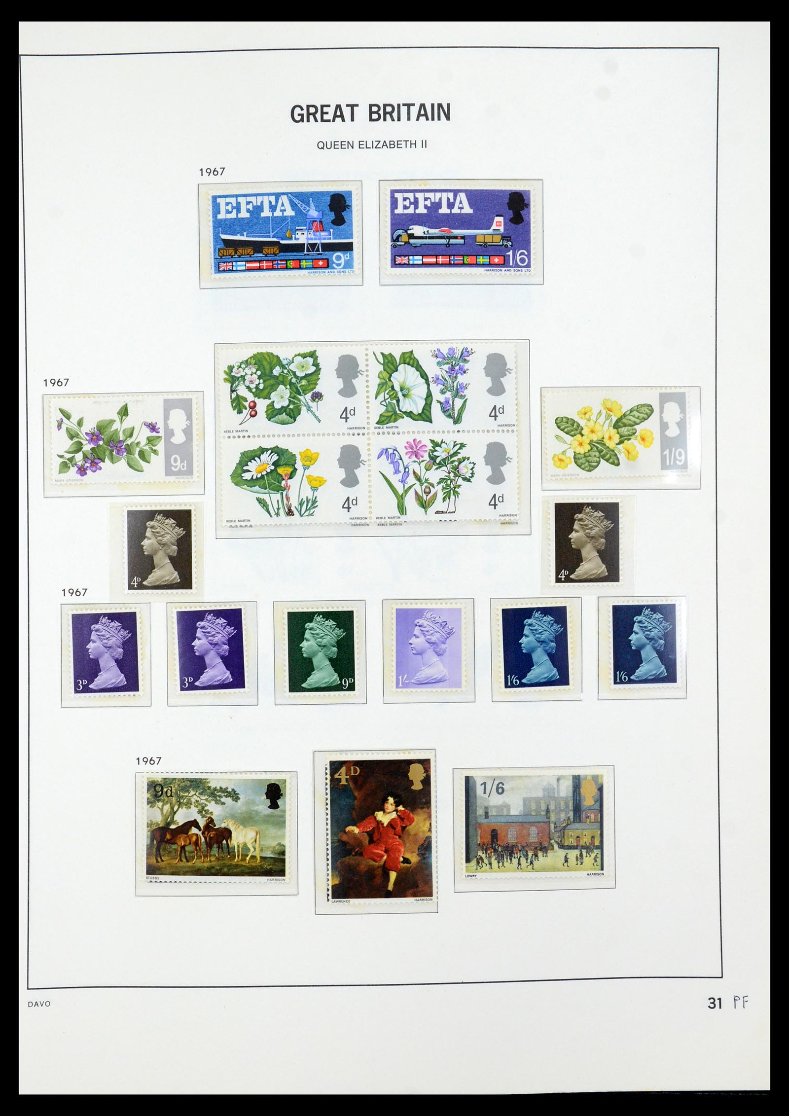 35481 040 - Postzegelverzameling 35481 Engeland 1840-1991.