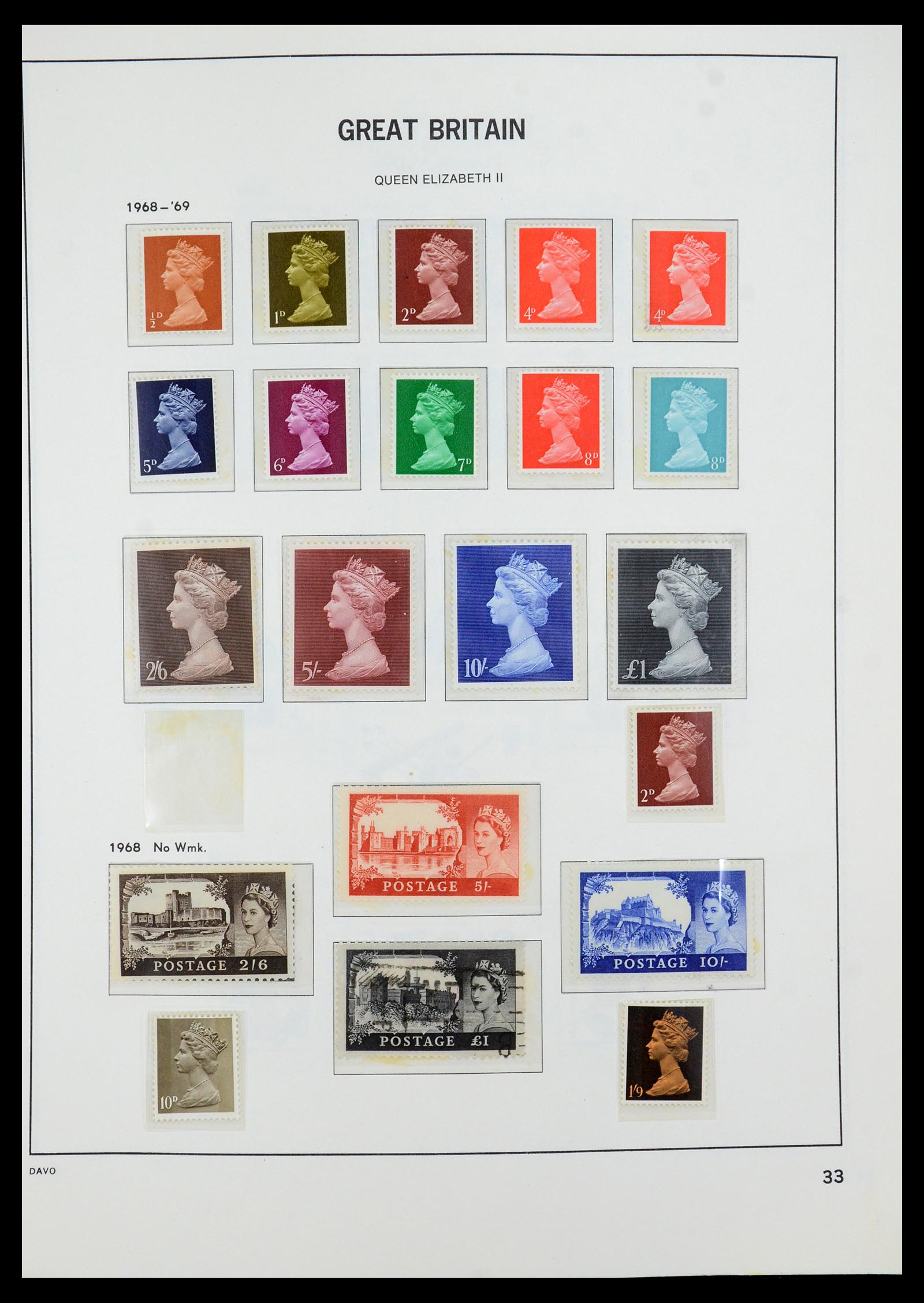 35481 043 - Postzegelverzameling 35481 Engeland 1840-1991.