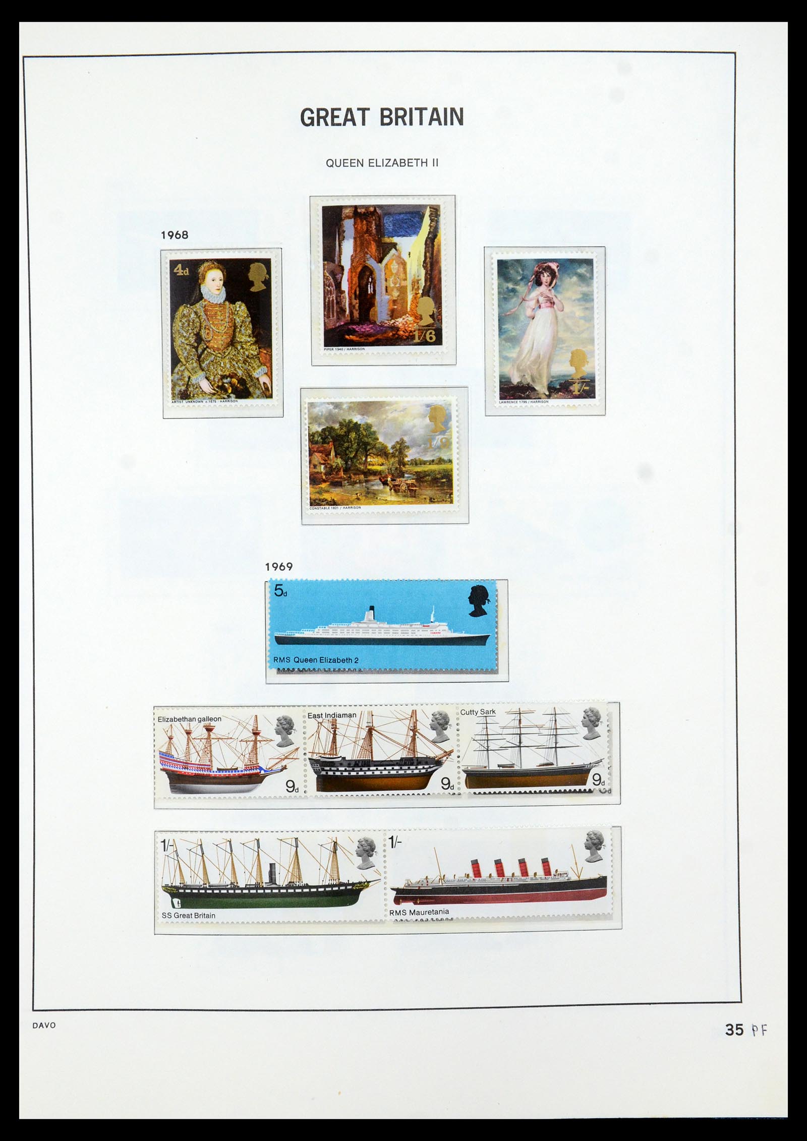 35481 045 - Postzegelverzameling 35481 Engeland 1840-1991.