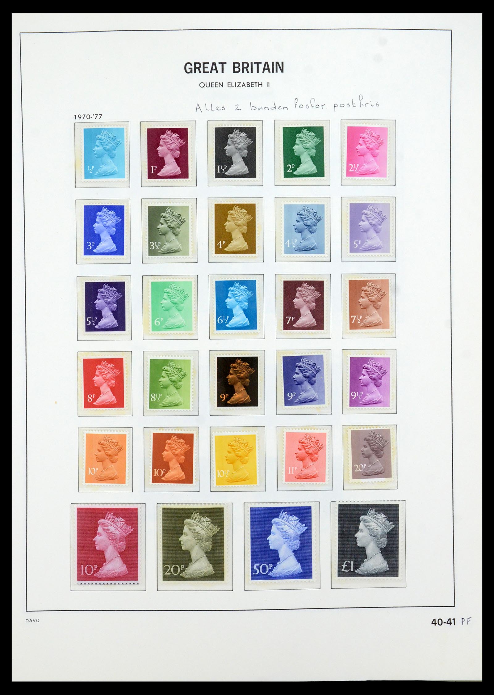 35481 050 - Postzegelverzameling 35481 Engeland 1840-1991.
