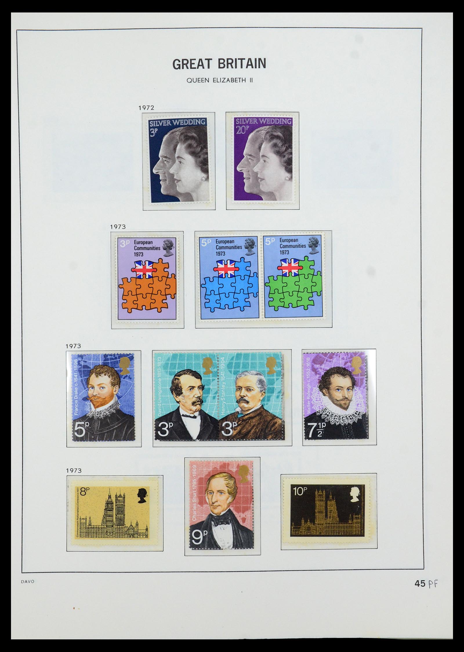 35481 054 - Postzegelverzameling 35481 Engeland 1840-1991.
