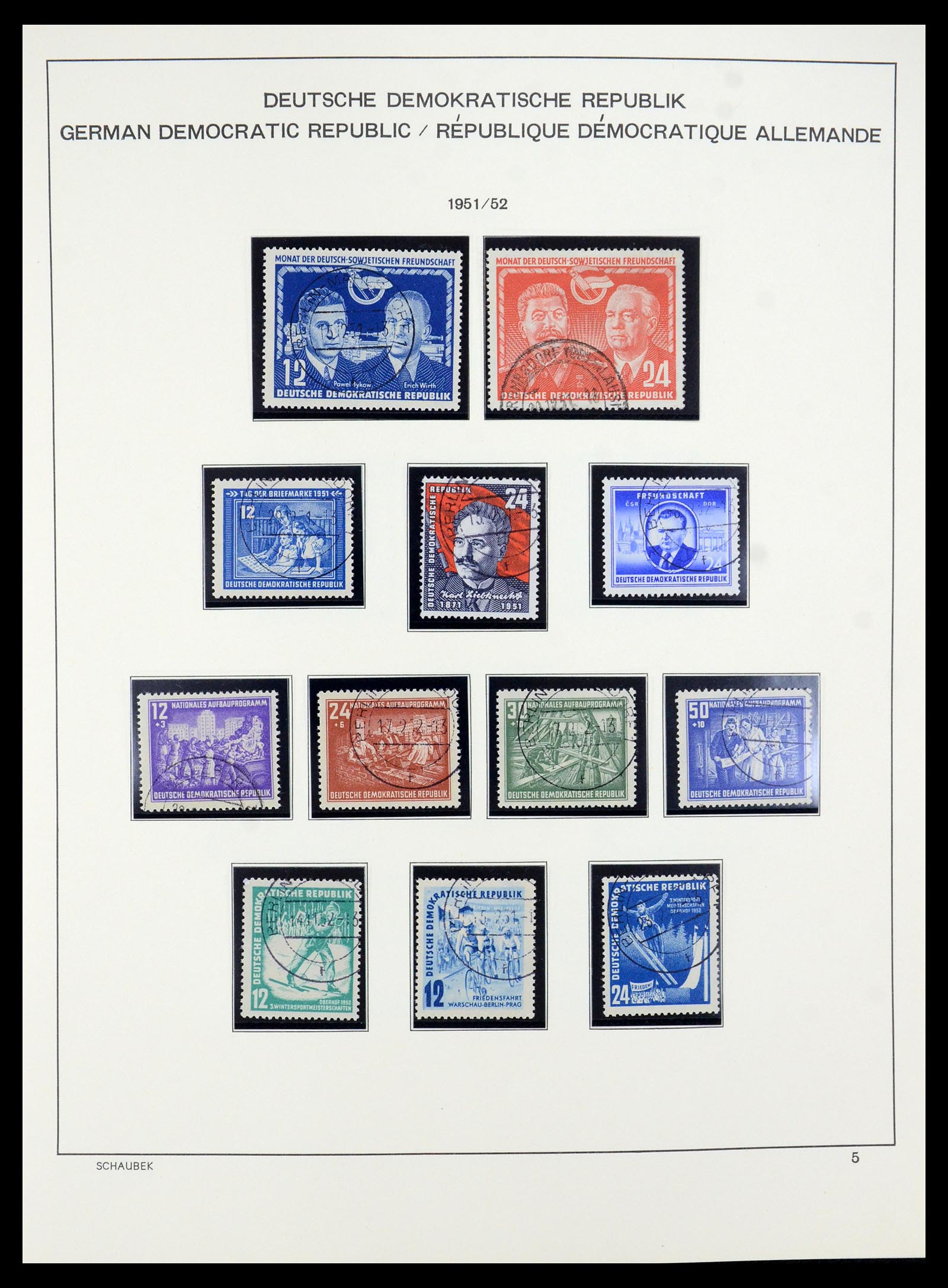 35484 006 - Stamp Collection 35484 GDR 1949-1963.
